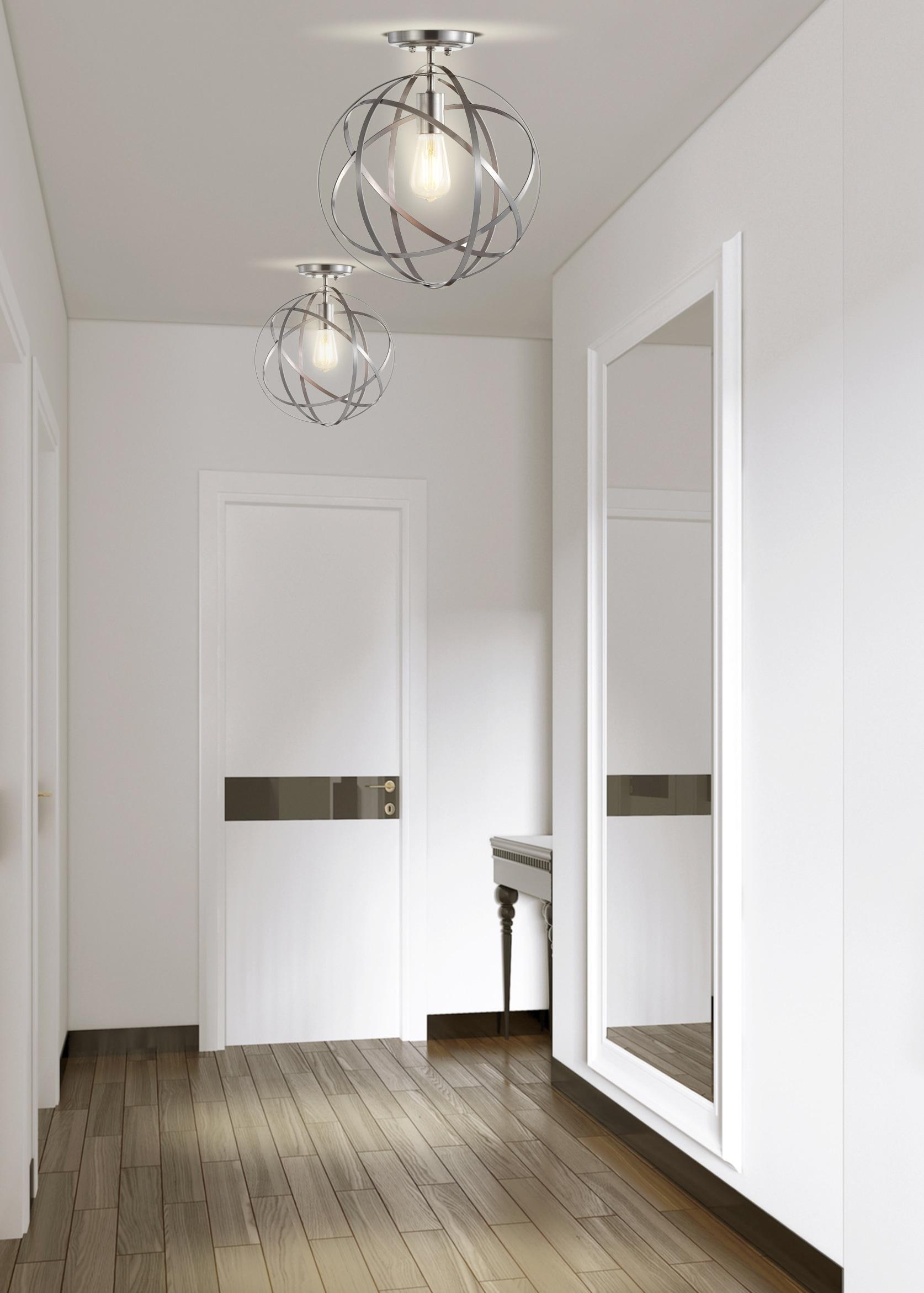Alma 13" Metal LED Flush Mount, Nickel