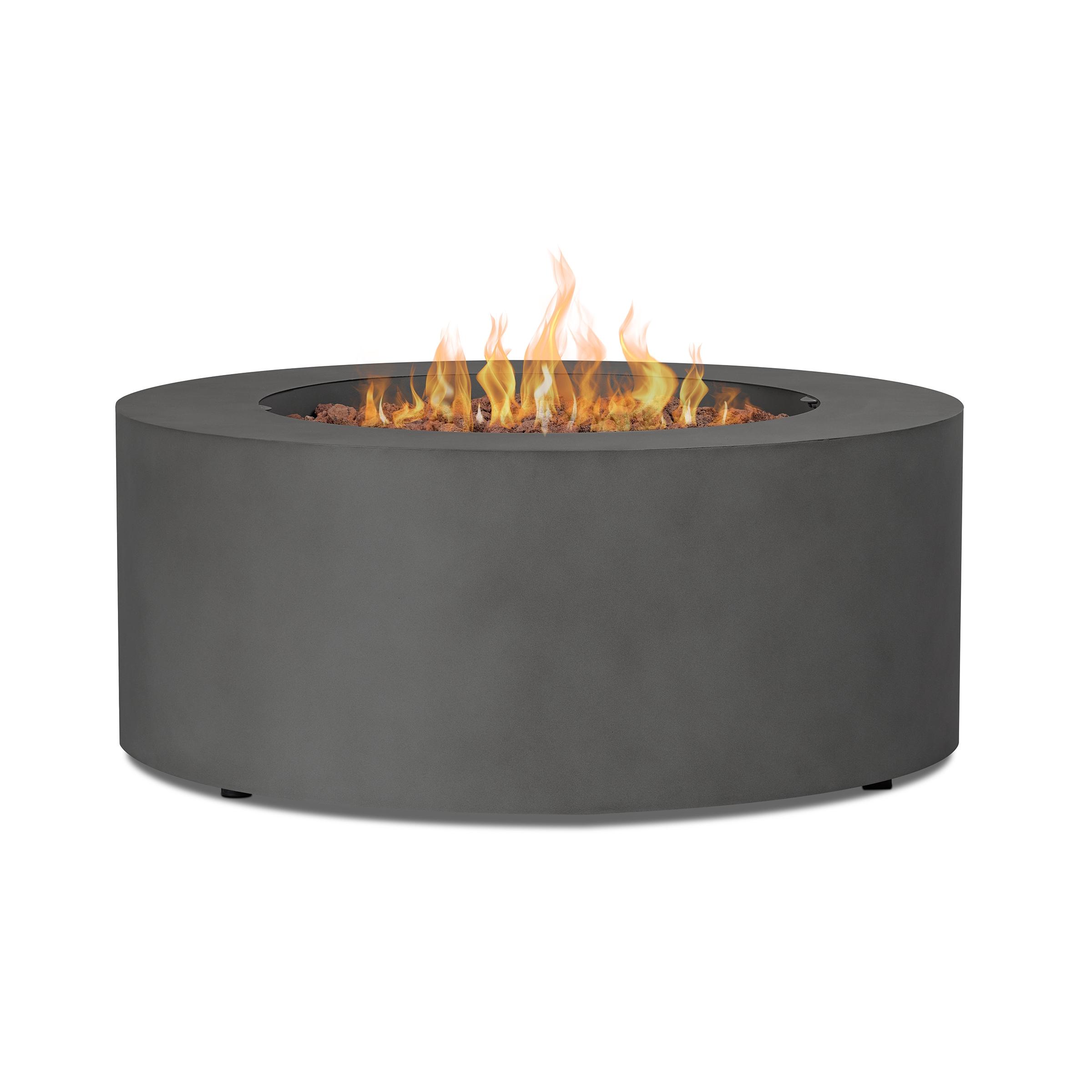 Aegean 36" Round Steel Propane or Natural Gas Fire Pit Table by Real Flame