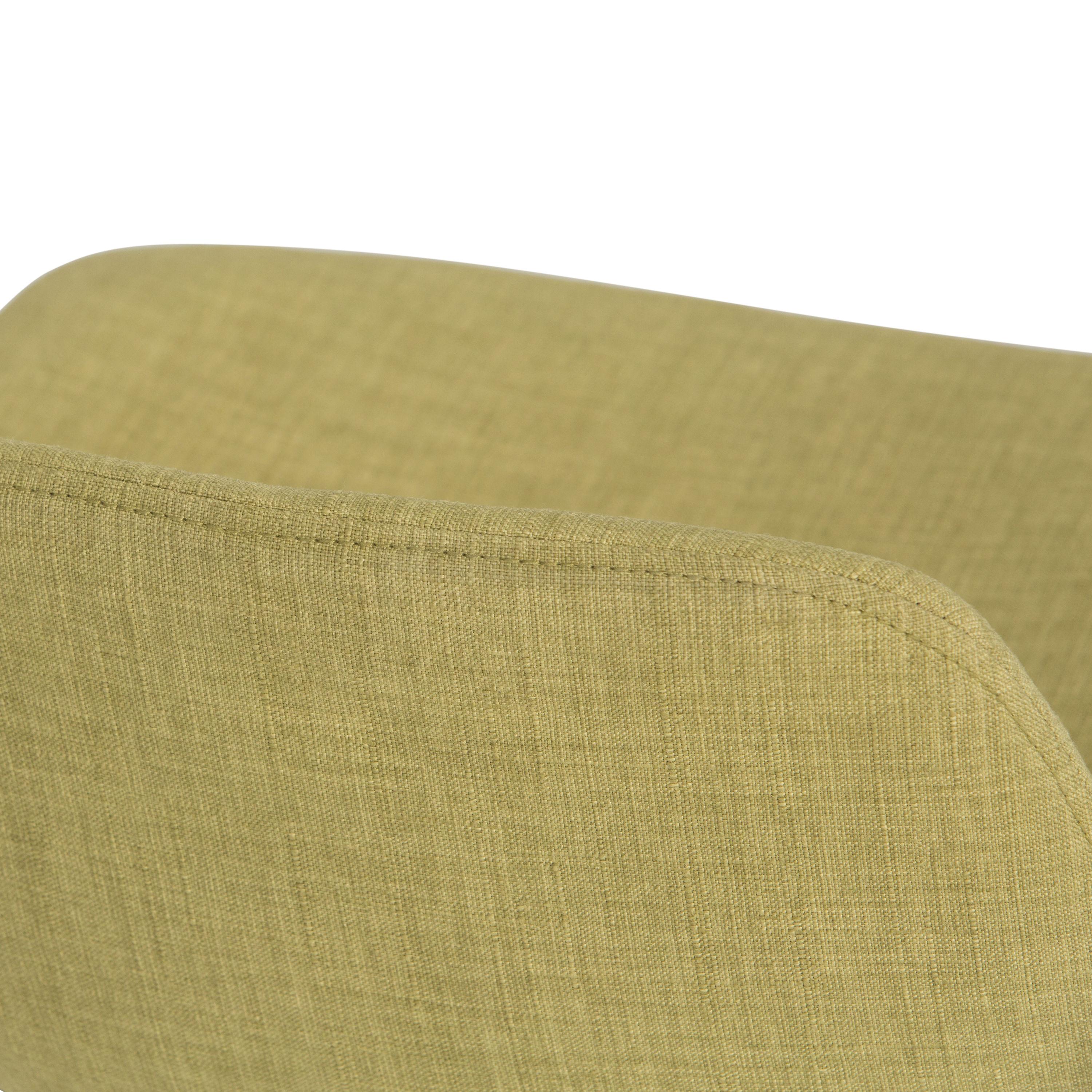 Simpli Home Randolph Mid Century Modern 28 inch Bentwood Counter/ Bar Height Stool (Set of 2) in Acid Green Linen Look Fabric