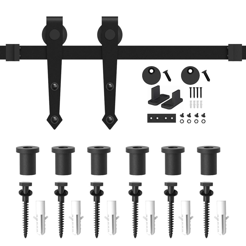 Lazio Sliding Standard Single Barn Door Hardware Kit