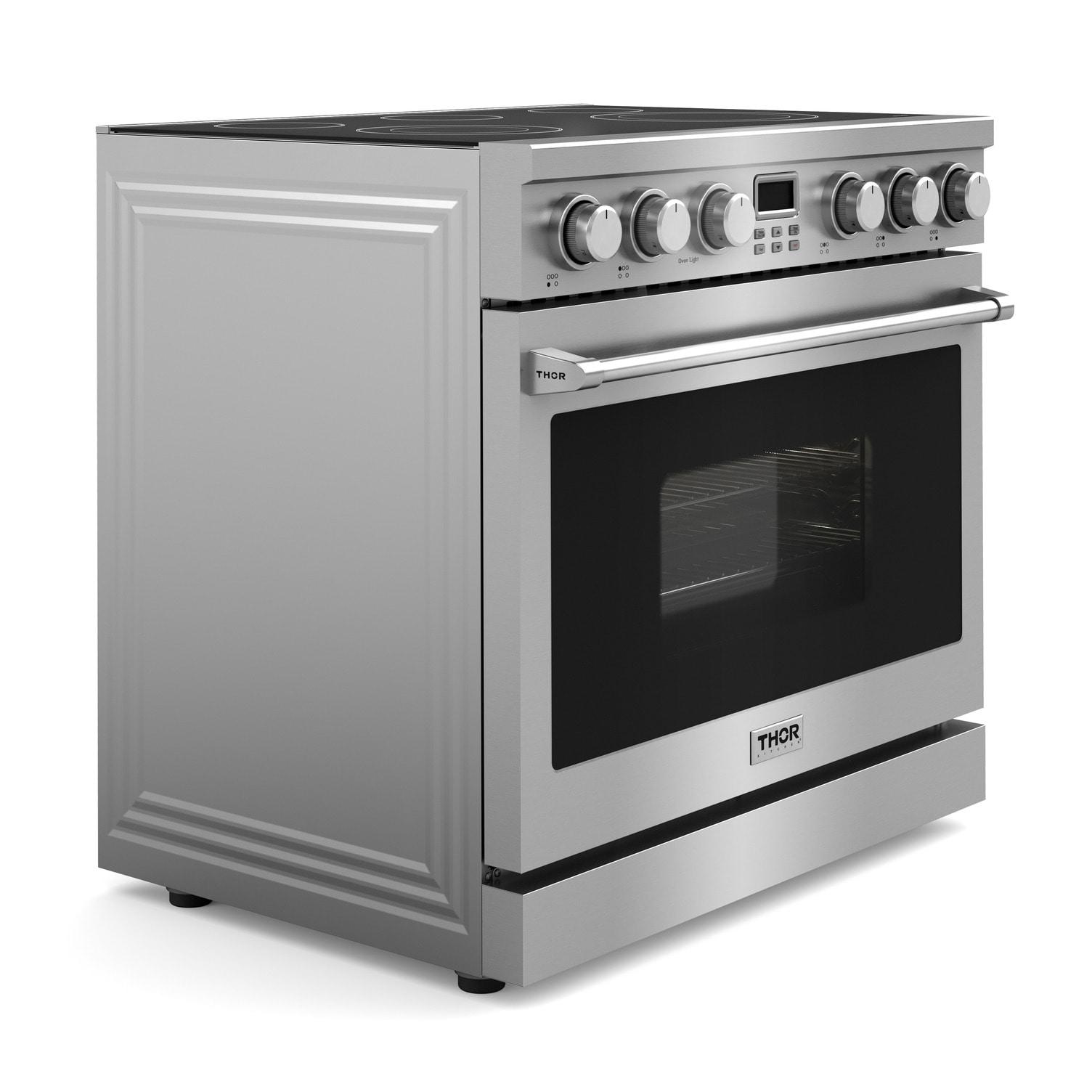 Thor Kitchen Are36 A Series 36" Wide 6 Cu. Ft. Free Standing Electric Range - Stainless