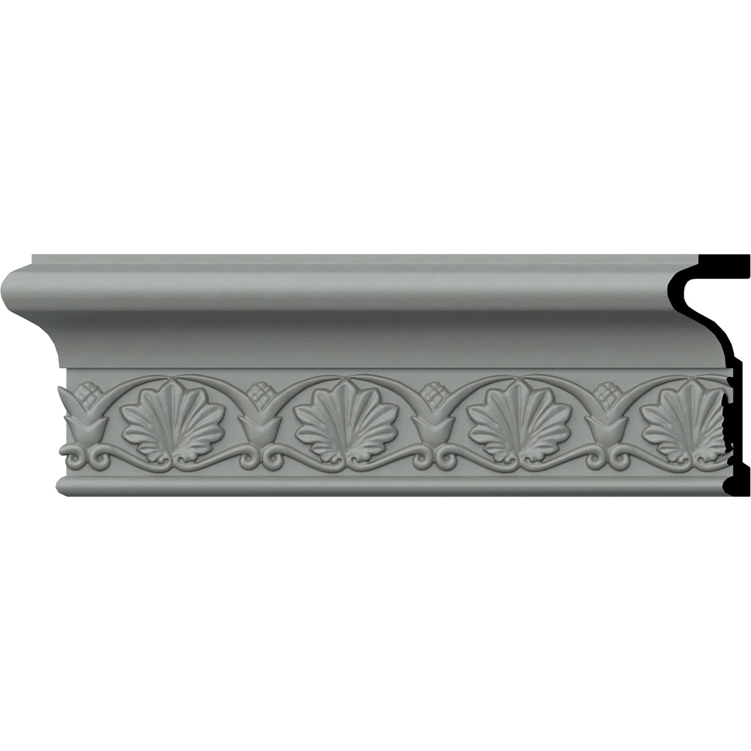 Ekena Millwork Emily 4'' H x 96'' W x 1.375'' D Urethane Chair Rail