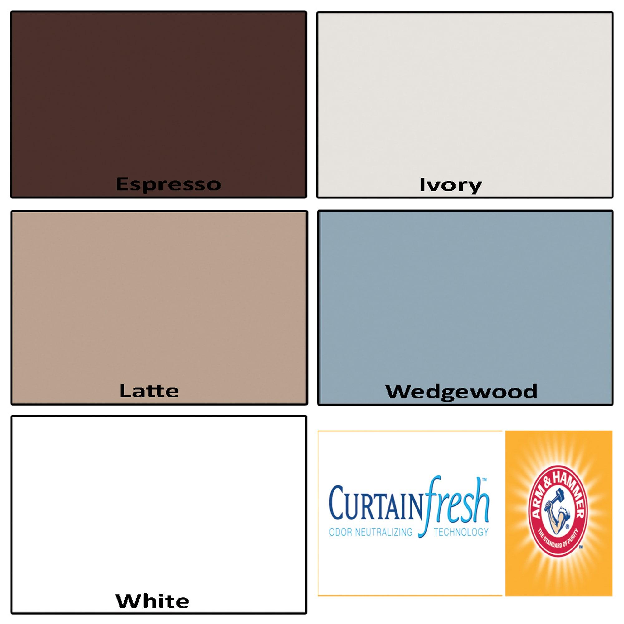 Arm & Hammer Curtain Fresh Odor-Neutralizing Sheer Voile Grommet Single Curtain Panel, Beige, 59 x 95