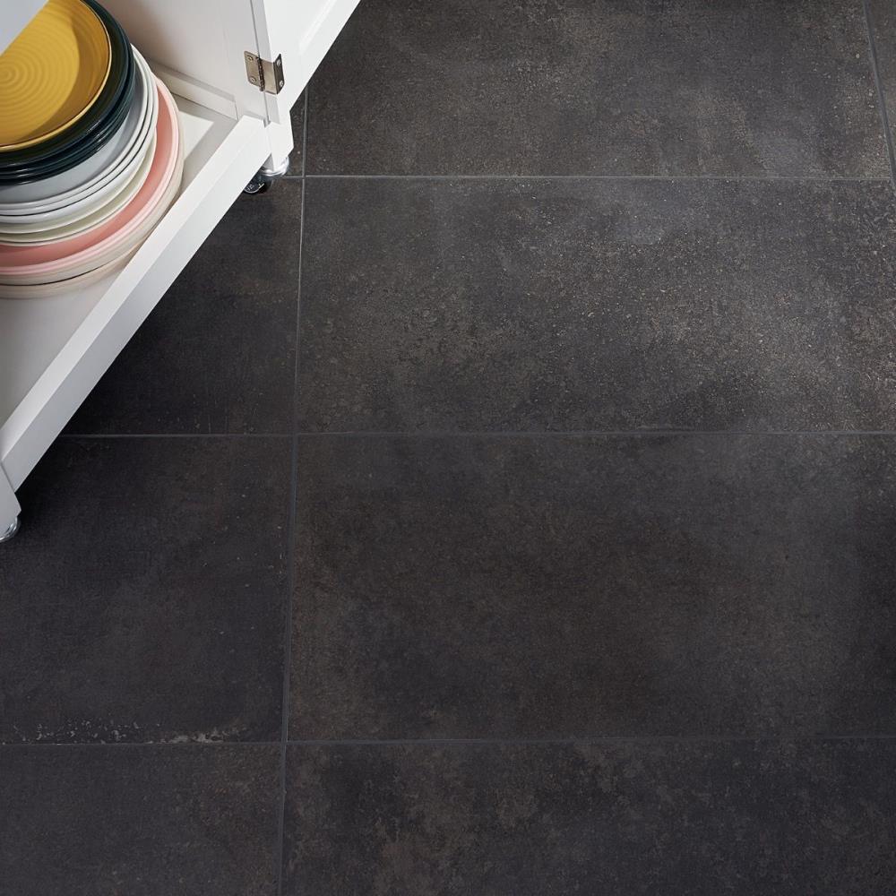 Large Format 12" x 24" Porcelain Concrete Look Wall & Floor Tile