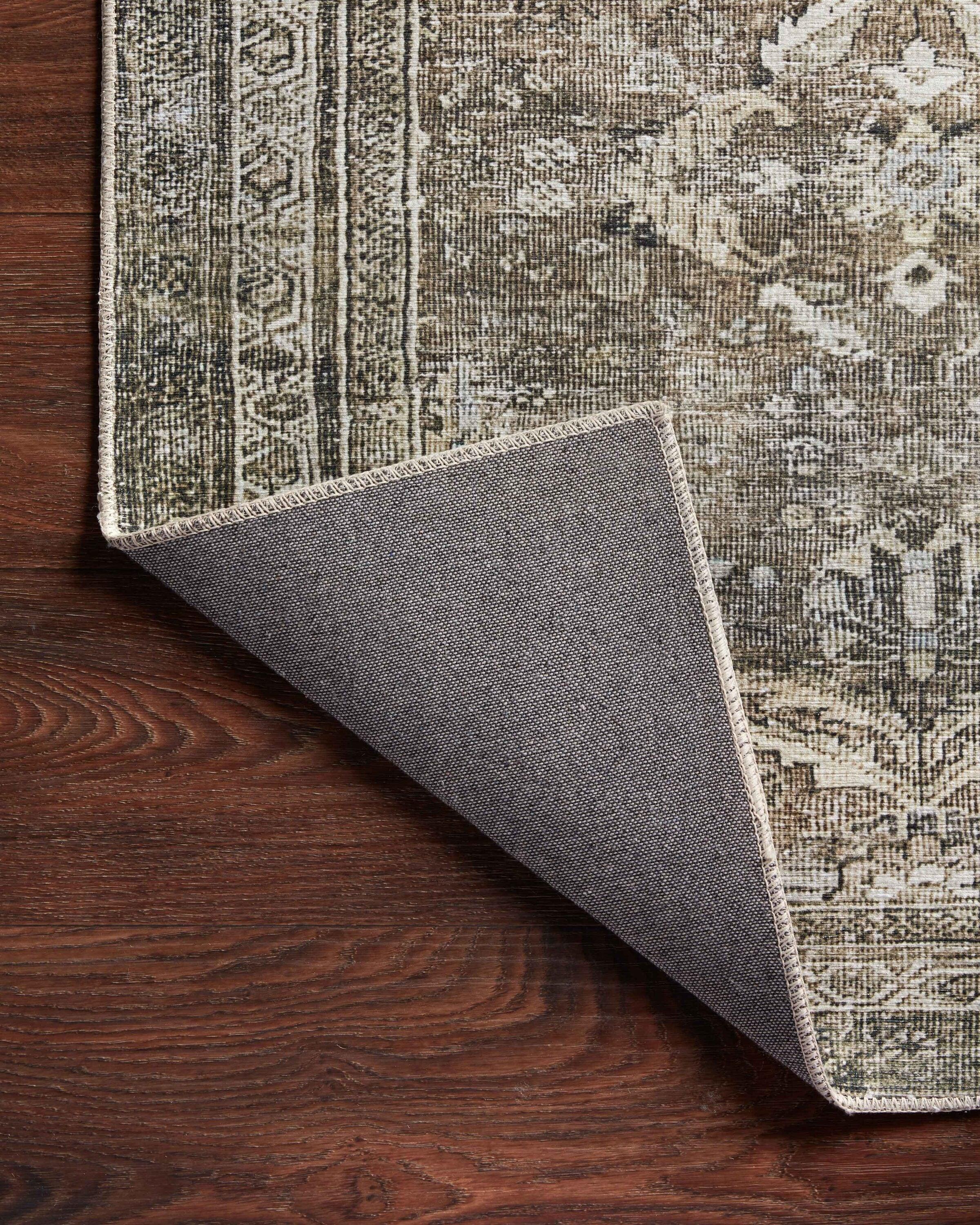 Loloi II Layla LAY-13 Printed Antique / Moss Oriental Area Rug 2'-0" x 5'-0"