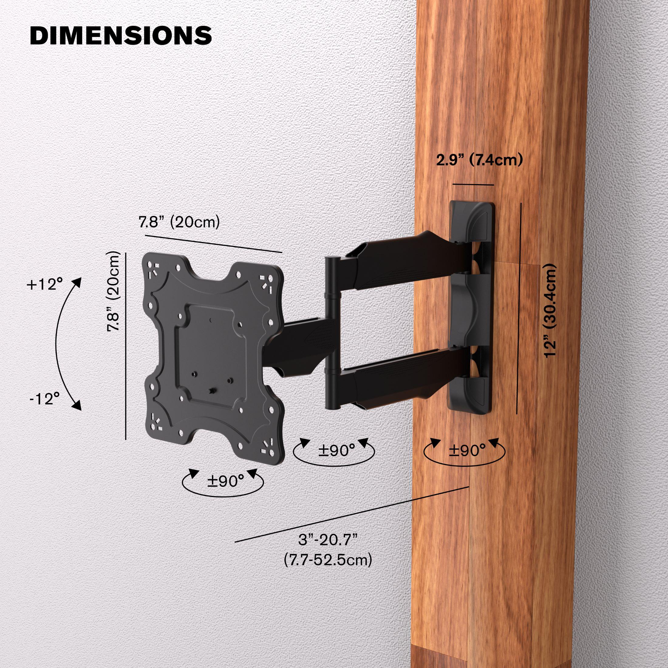 Promounts ProMounts Premium Articulating/Full Motion TV Wall Mount for 17" to 47" TVs up to 77lbs