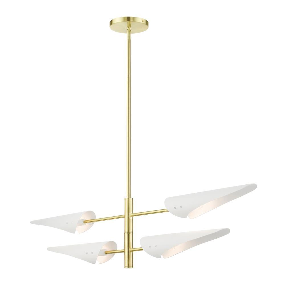 Livex Lighting Capistrano 4 - Light Pendant in  Satin Brass