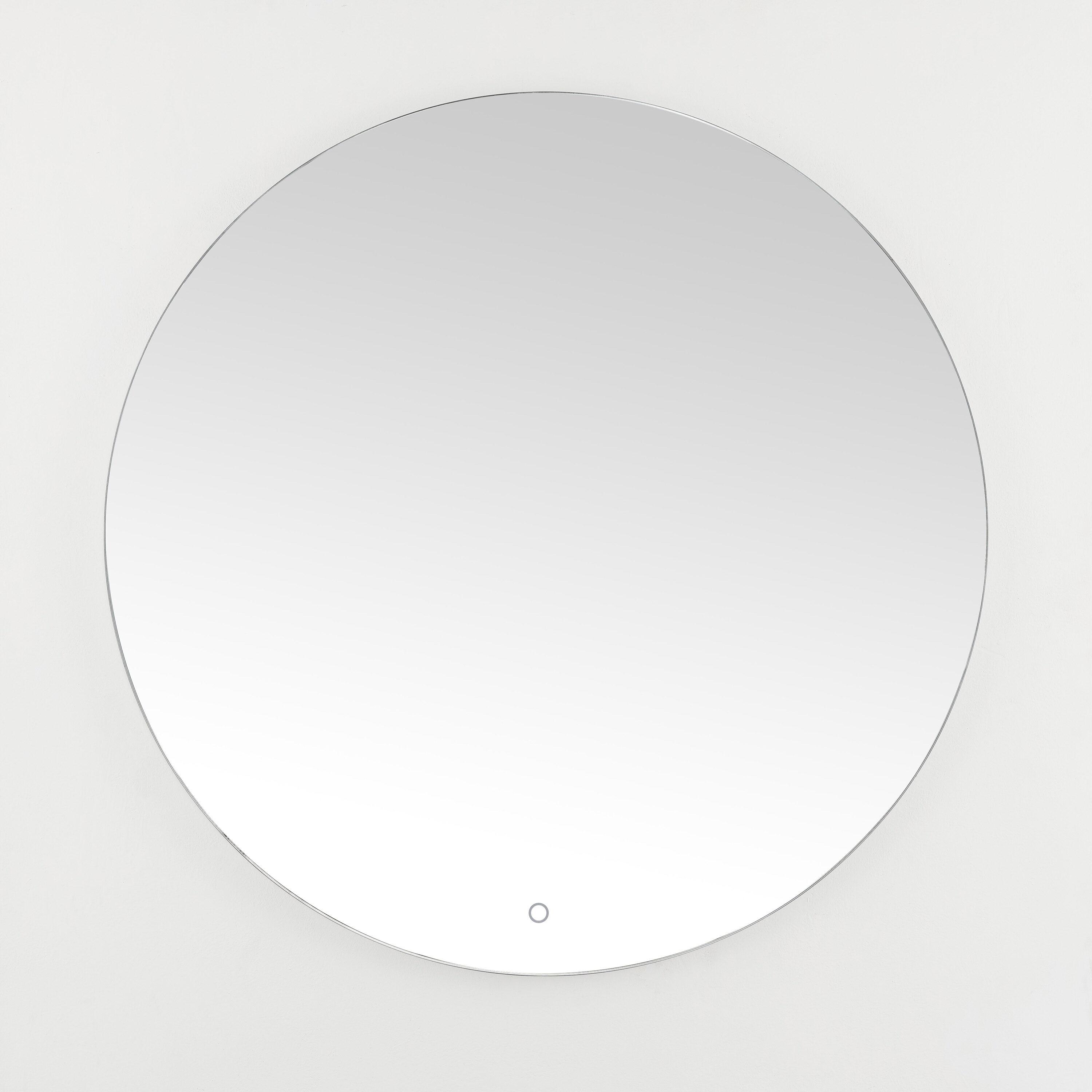 Ashden 36" Round Frameless LED Backlit Wall Mirror