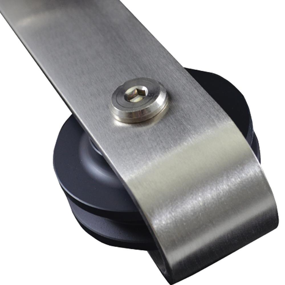 K-Plank 72'' x 84'' Solid + Manufactured Wood Paneled with Installation Hardware Kit Barn Door