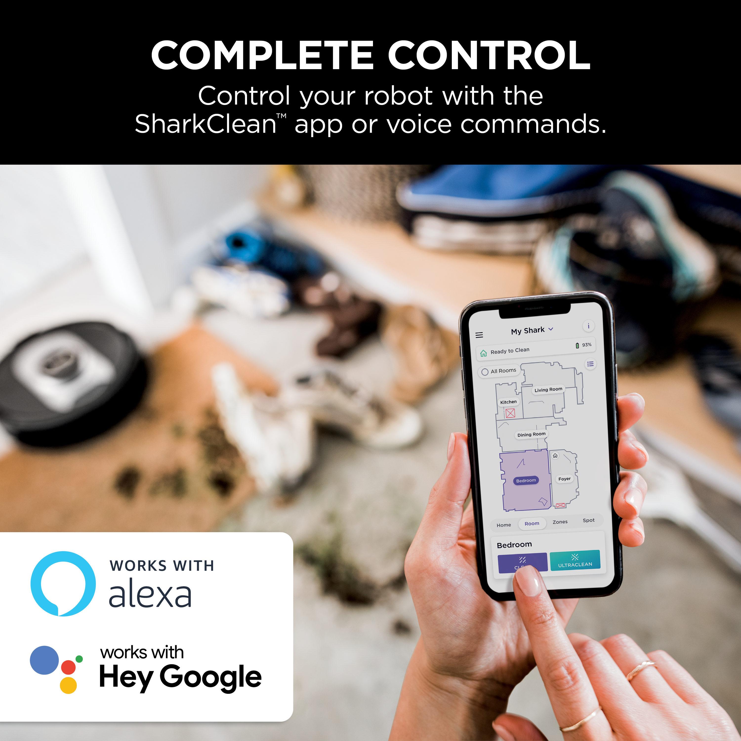 Shark AI Ultra Robot Vacuum with XL HEPA Self-Empty Base, LIDAR Navigation, Wi-Fi Connected - Black