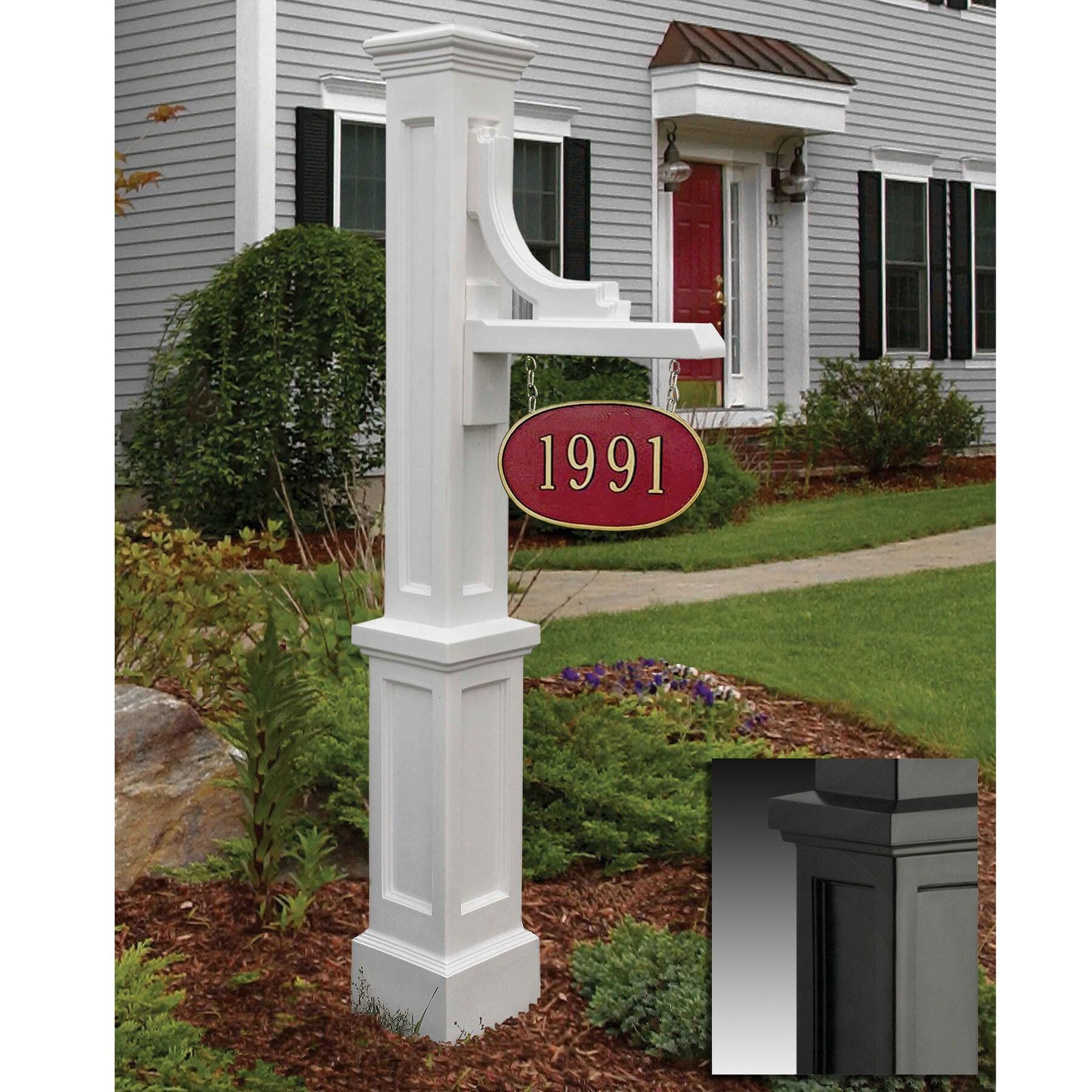Woodhaven Address Sign Post