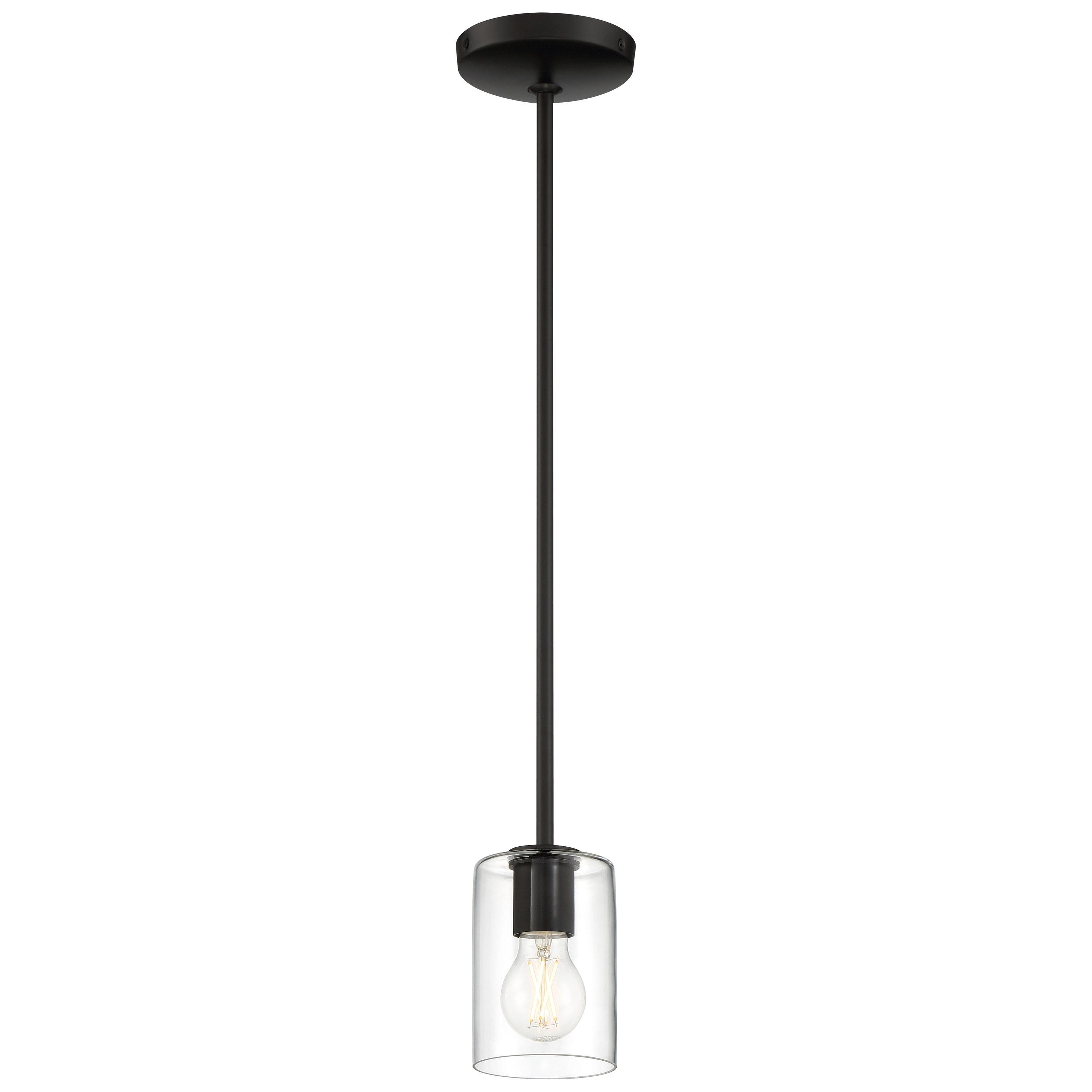 Access Lighting Oslo 1 - Light Pendant in  Matte Black