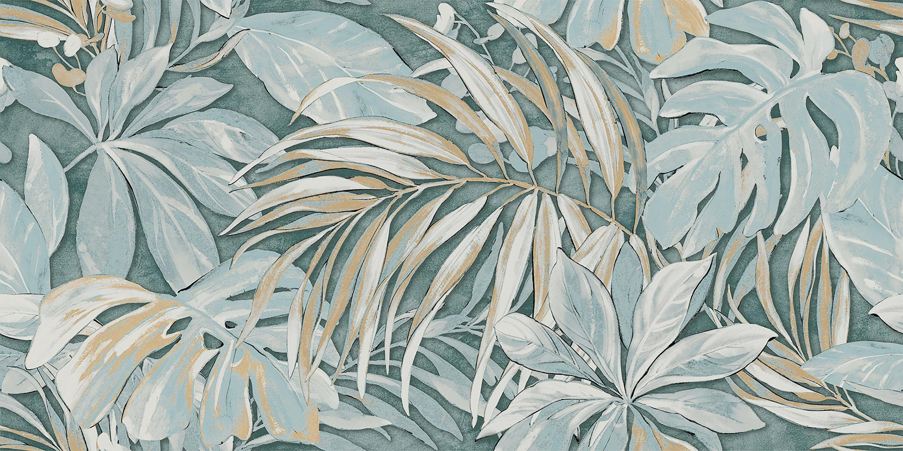Parete Tropici 24" x 47" Porcelain Natural / Floral Wall & Floor Tile