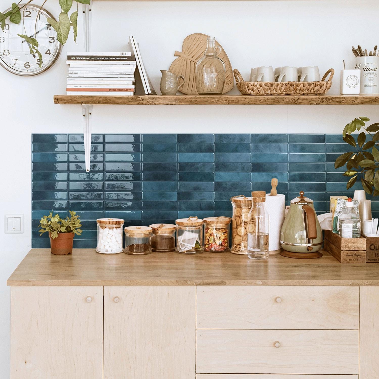 Peel and Stick Gel Backsplash Tile Morocco 11.5'' x 9''
