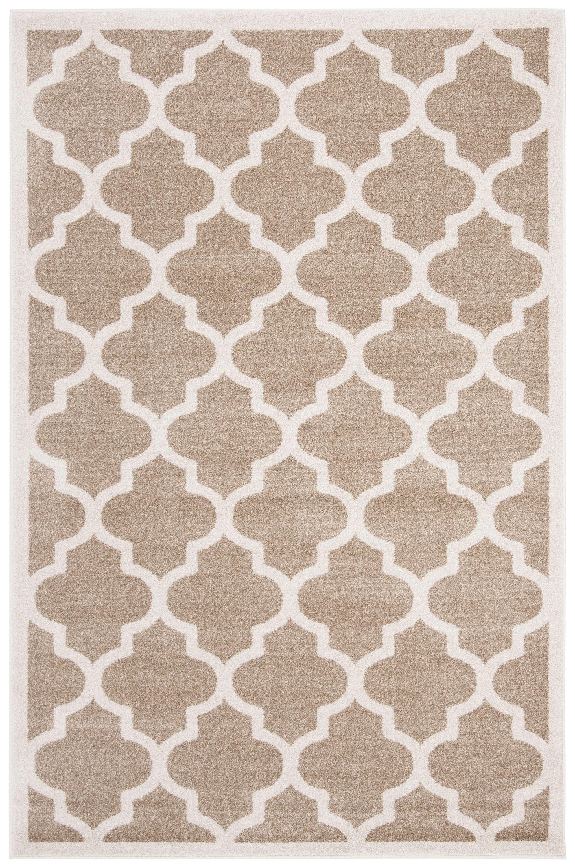 Amherst AMT420 Power Loomed Indoor Area Rug - Wheat/Beige - 4'x6' - Safavieh