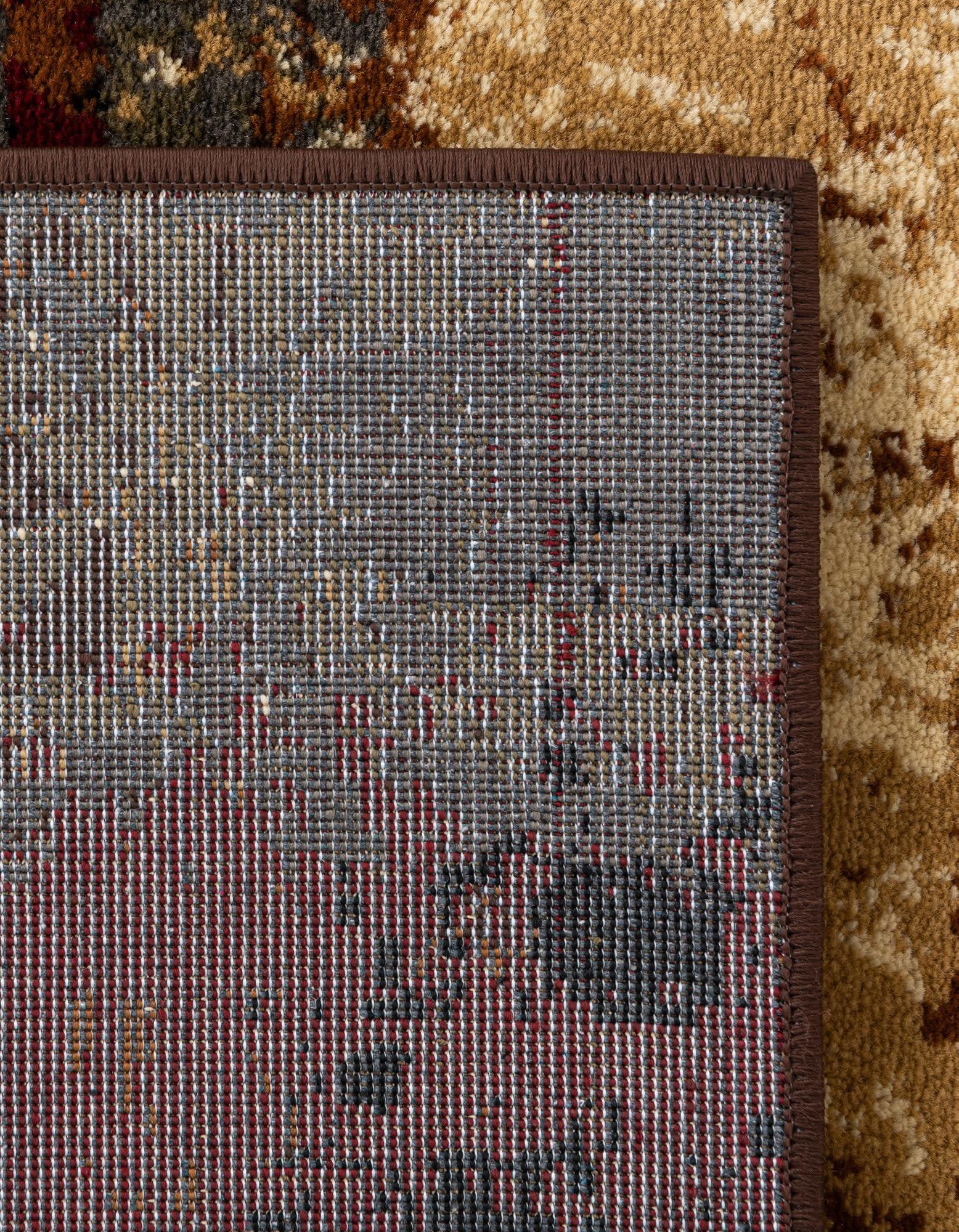 Unique Loom Barista Collection Area Rug - Catuai (5' 3" x 8' Rectangle Multi/Brown)