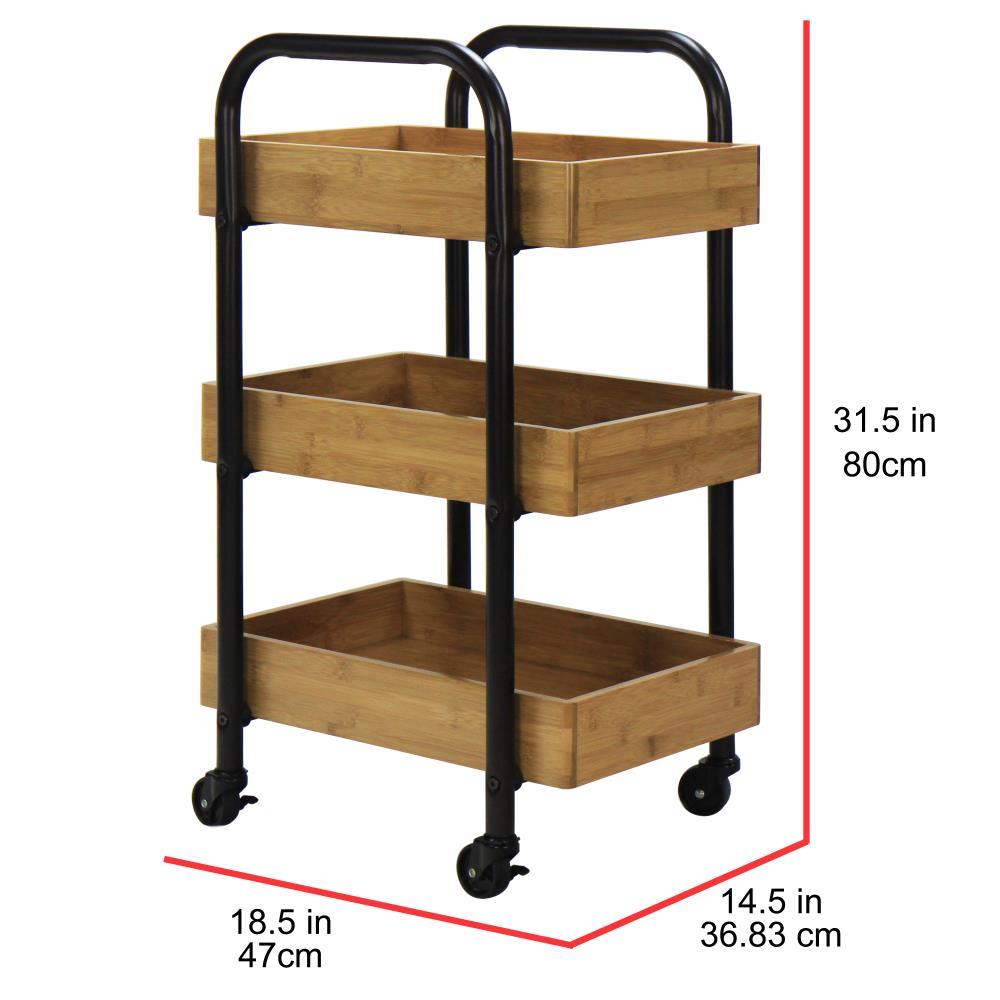 31.5'' H x 18.5'' W Utility Cart with Wheels