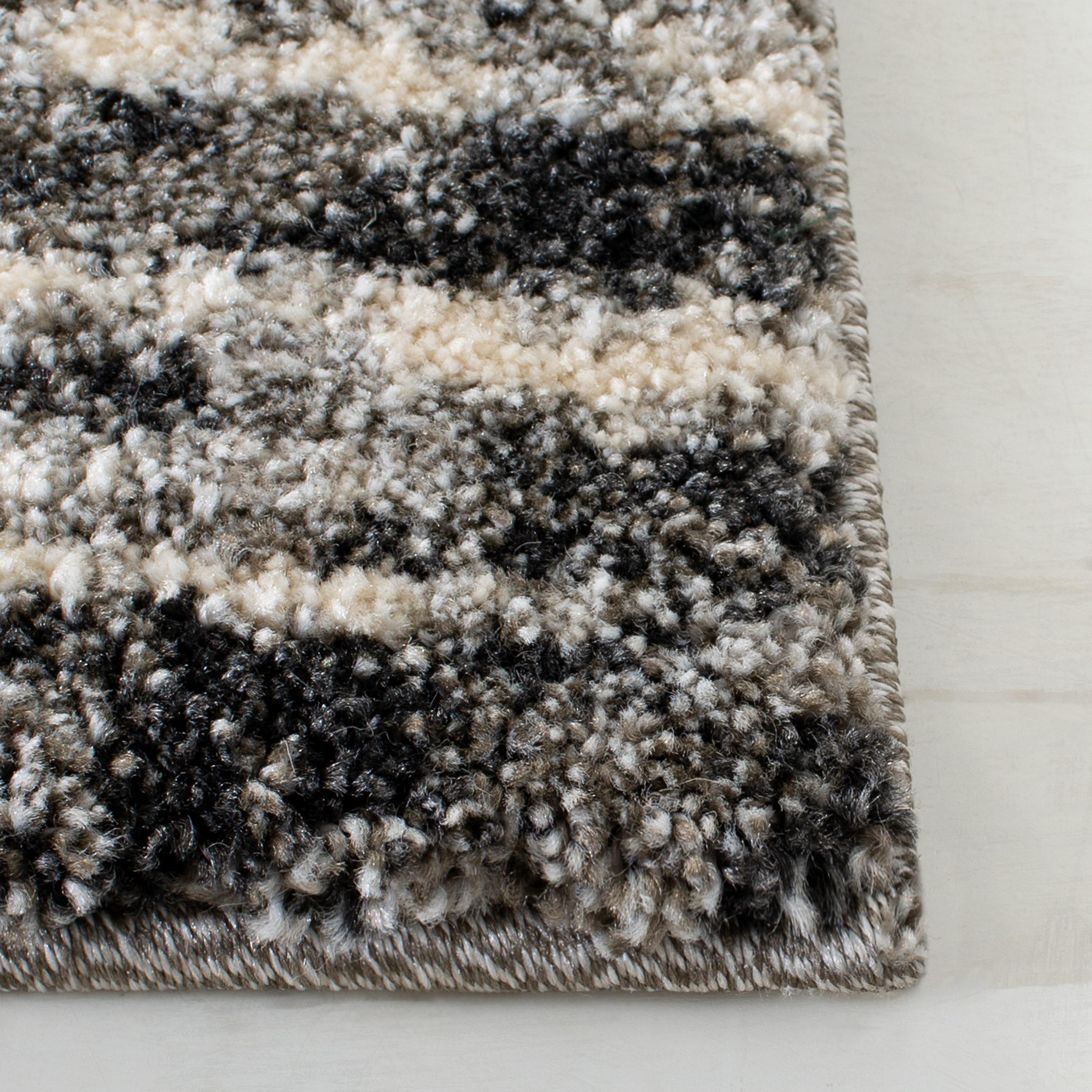 SAFAVIEH Retro Chantel Abstract Area Rug, Dark Grey/Light Grey, 10' x 14'
