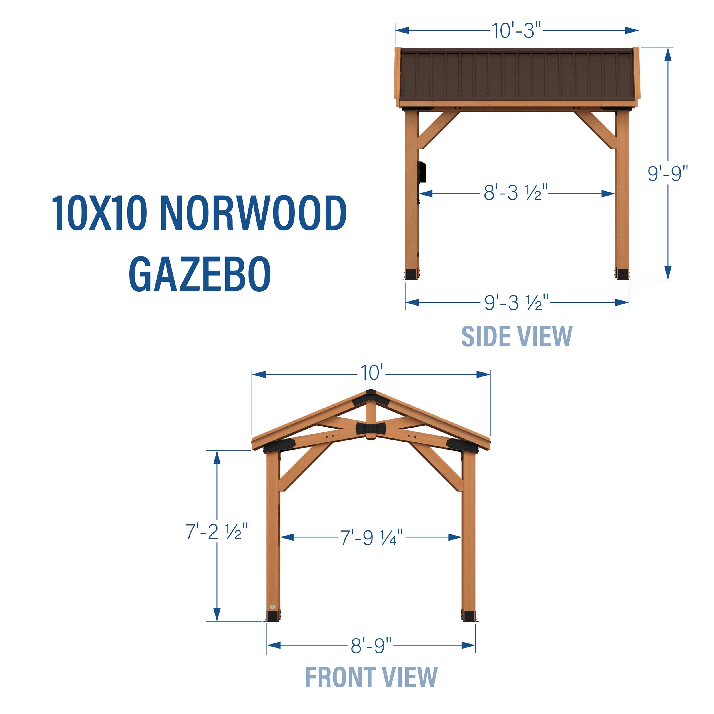 Backyard Discovery 10 X 10 Norwood Gazebo