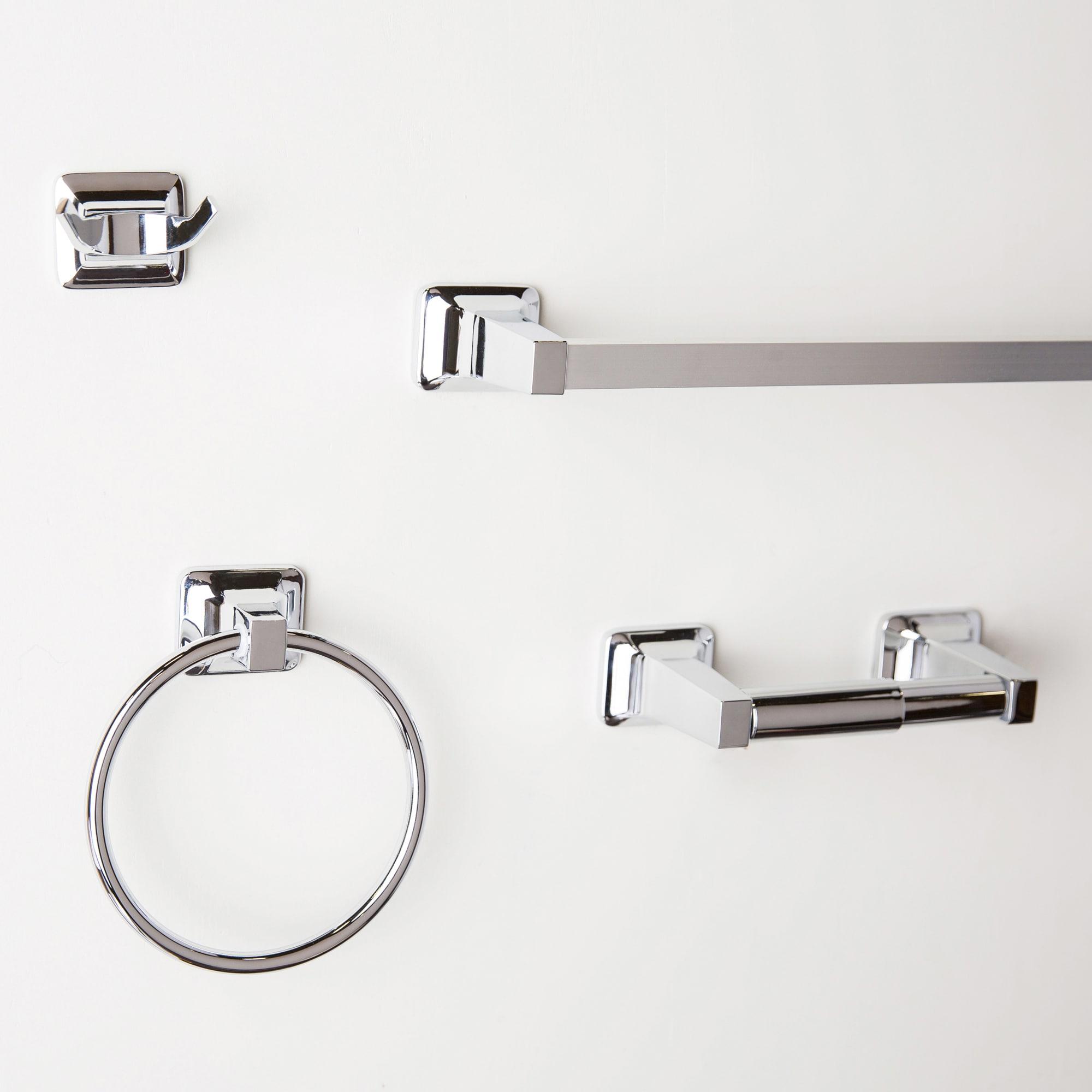 Project Source Seton Chrome Finish Wall Mount Towel Ring