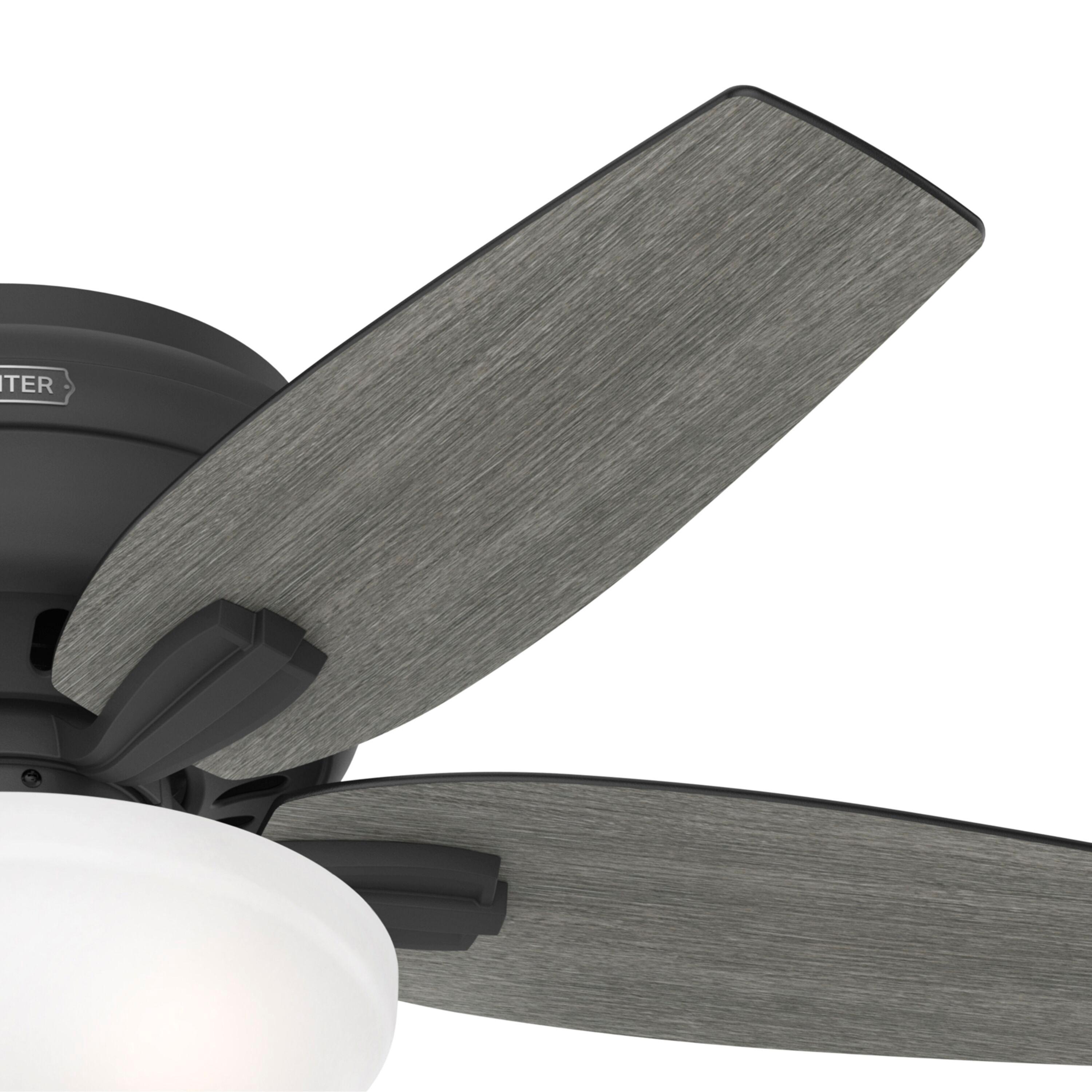 Newsome 42" 5 - Blade Traditional Flush Mount Indoor Ceiling Fan with Lights and Pull Chains