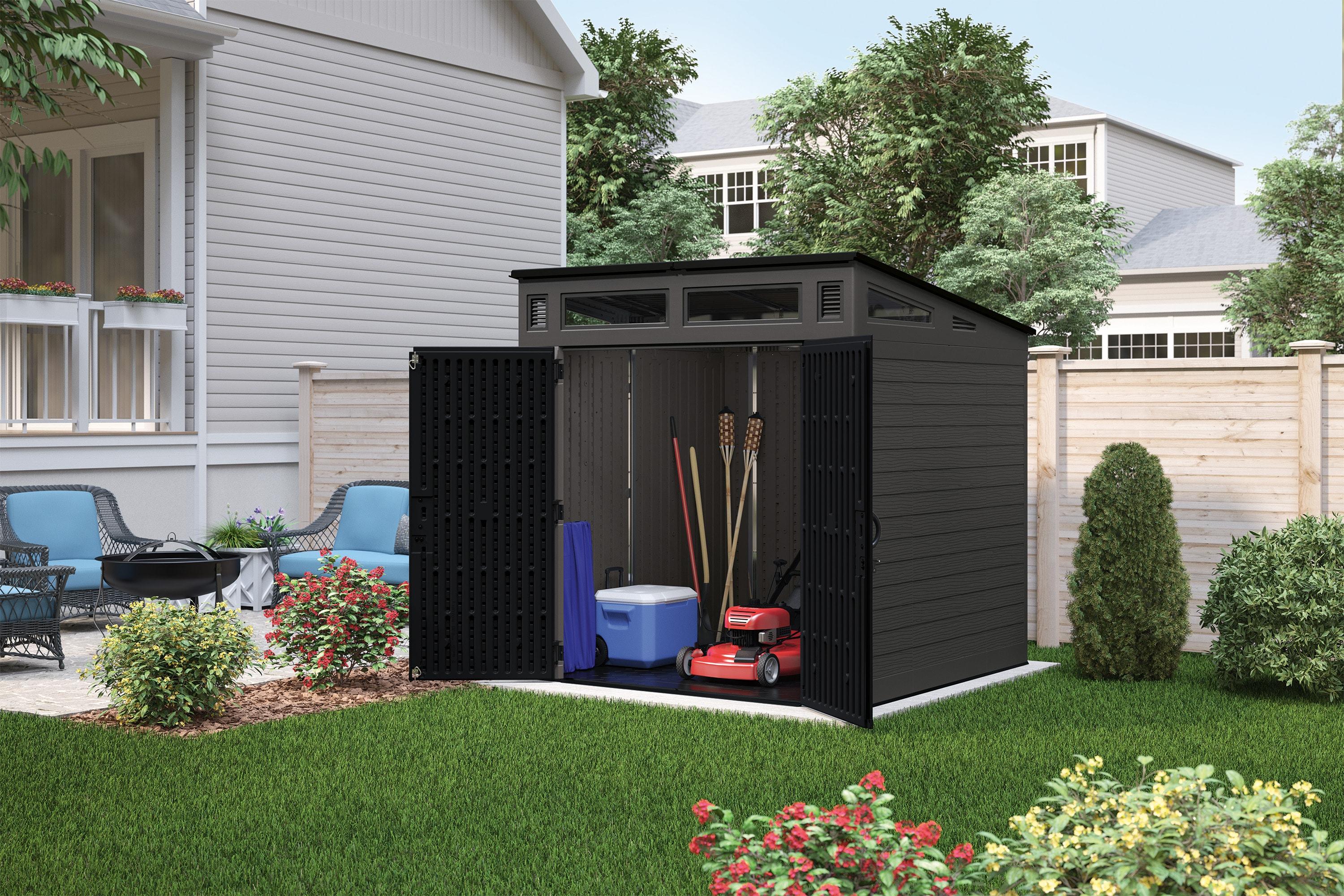 Suncast Suncast Modernist 7 ft. W x 7 ft. D Resin Storage Shed