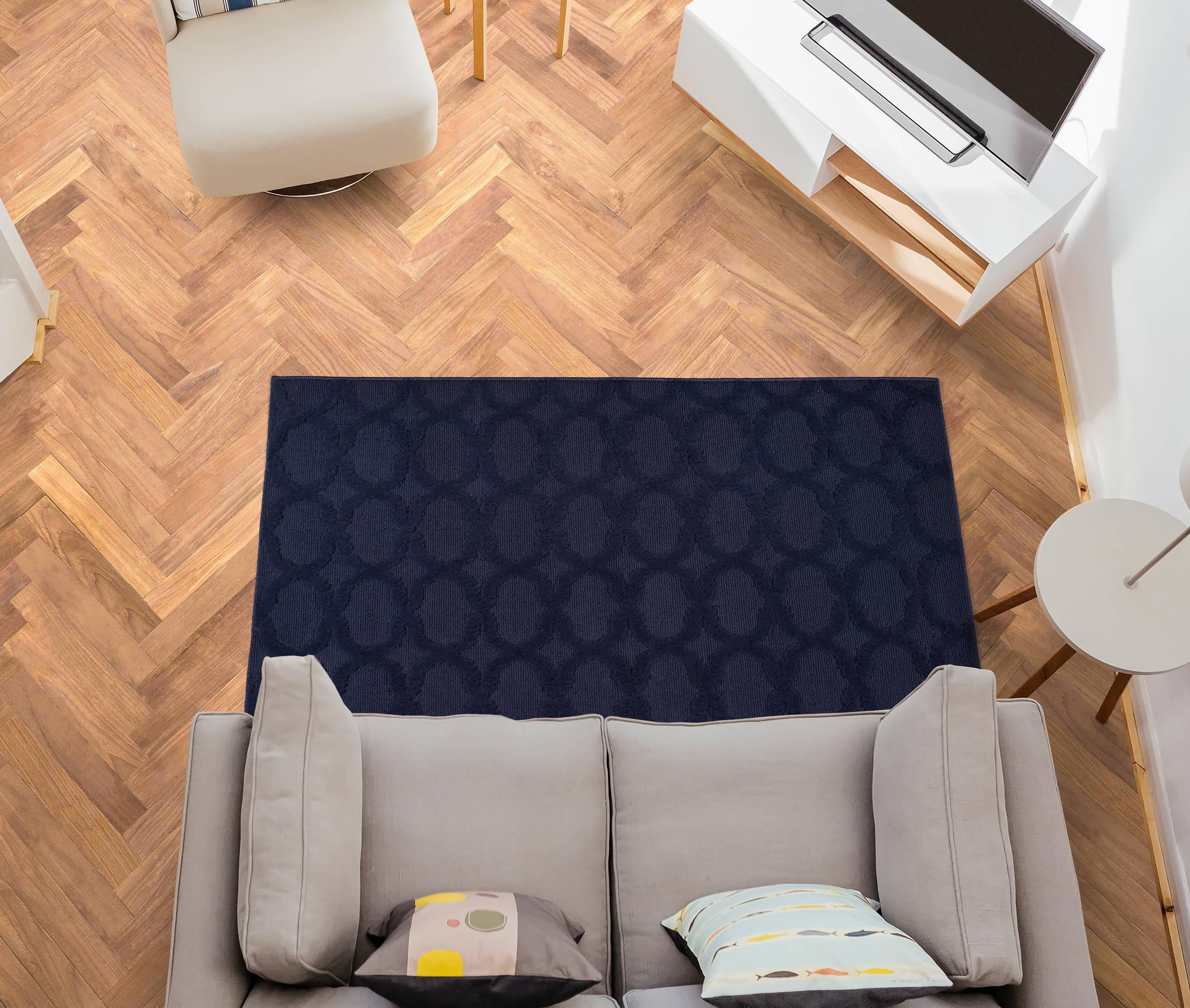 Garland Rug Sparta Navy Indoor Area Rug, 3' x 5'