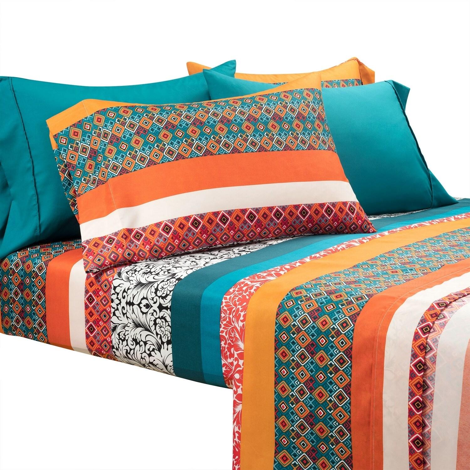 Lush Decor Boho Stripe Soft Sheet Set