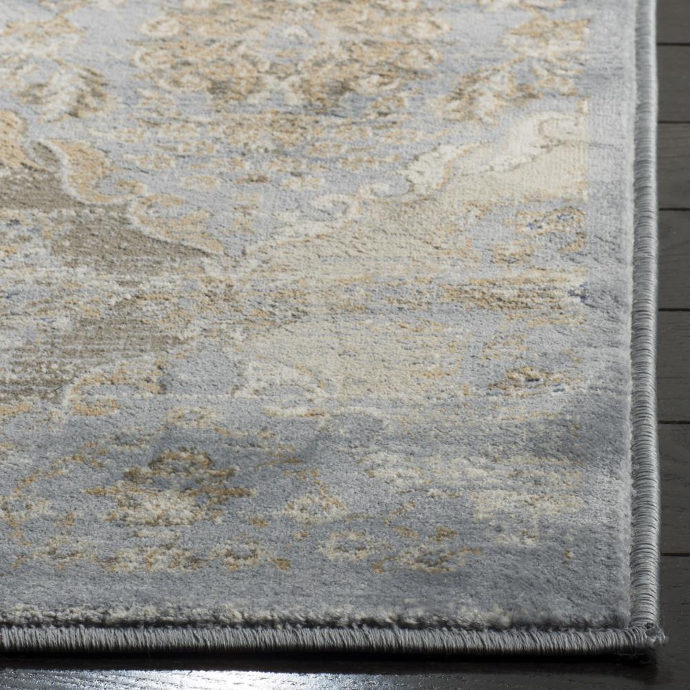 Vintage VTG572 Power Loomed Indoor Area Rug - Light Blue/Ivory - 5'1"x7'7" - Safavieh