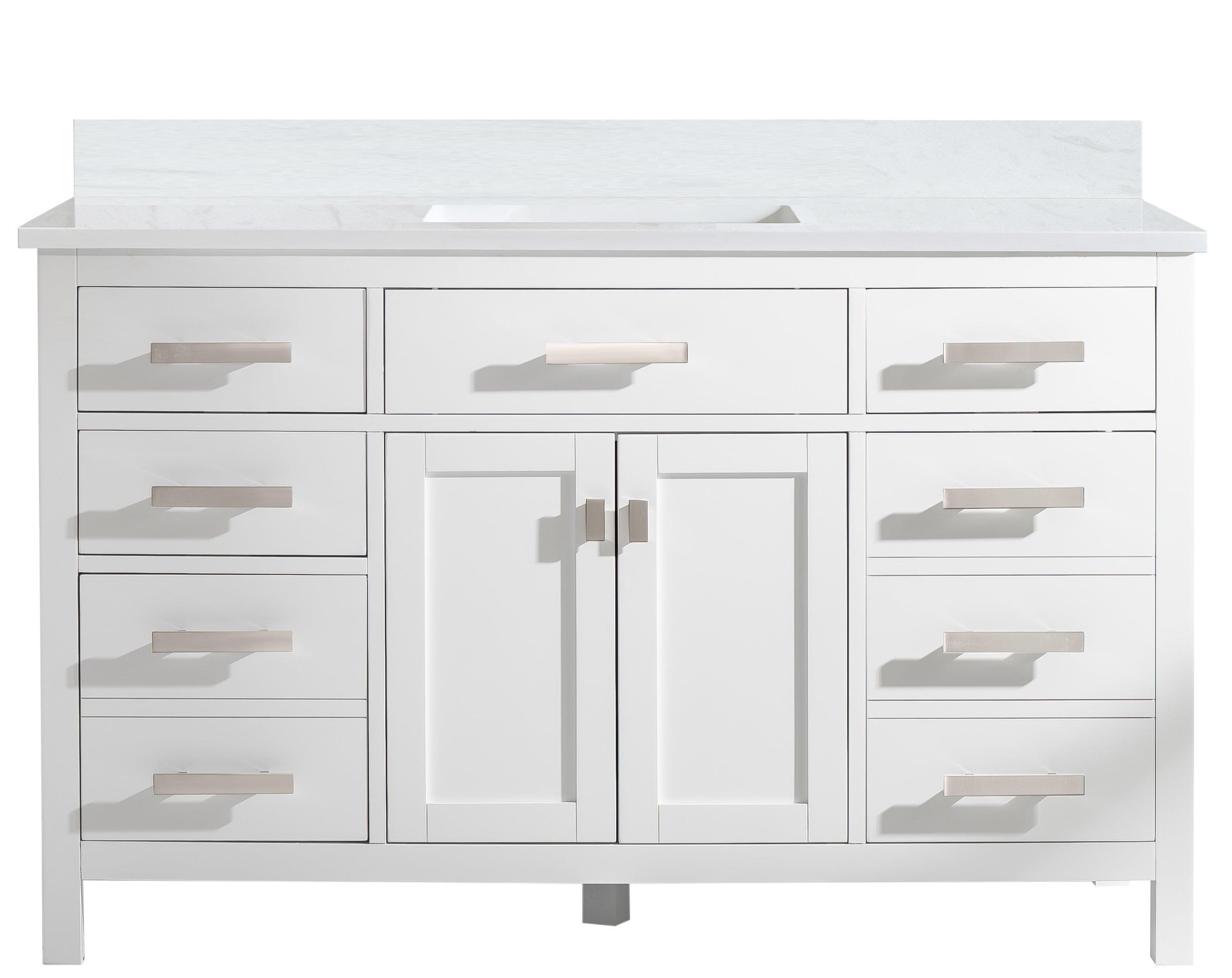 Design Element Valentino 54" Single Sink Vanity in White