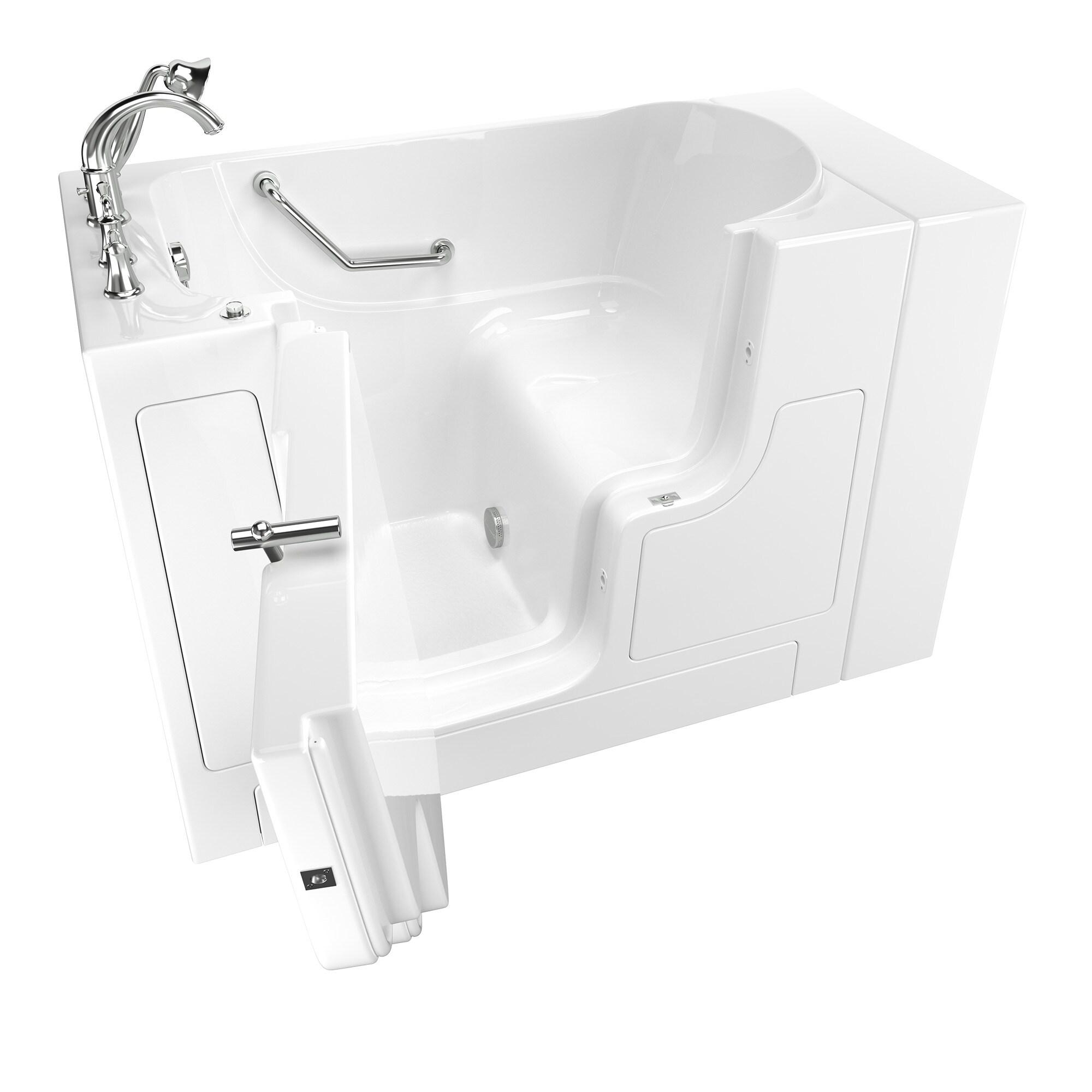 52'' x 30'' Walk-in Soaking Fiberglass Bathtub with Faucet