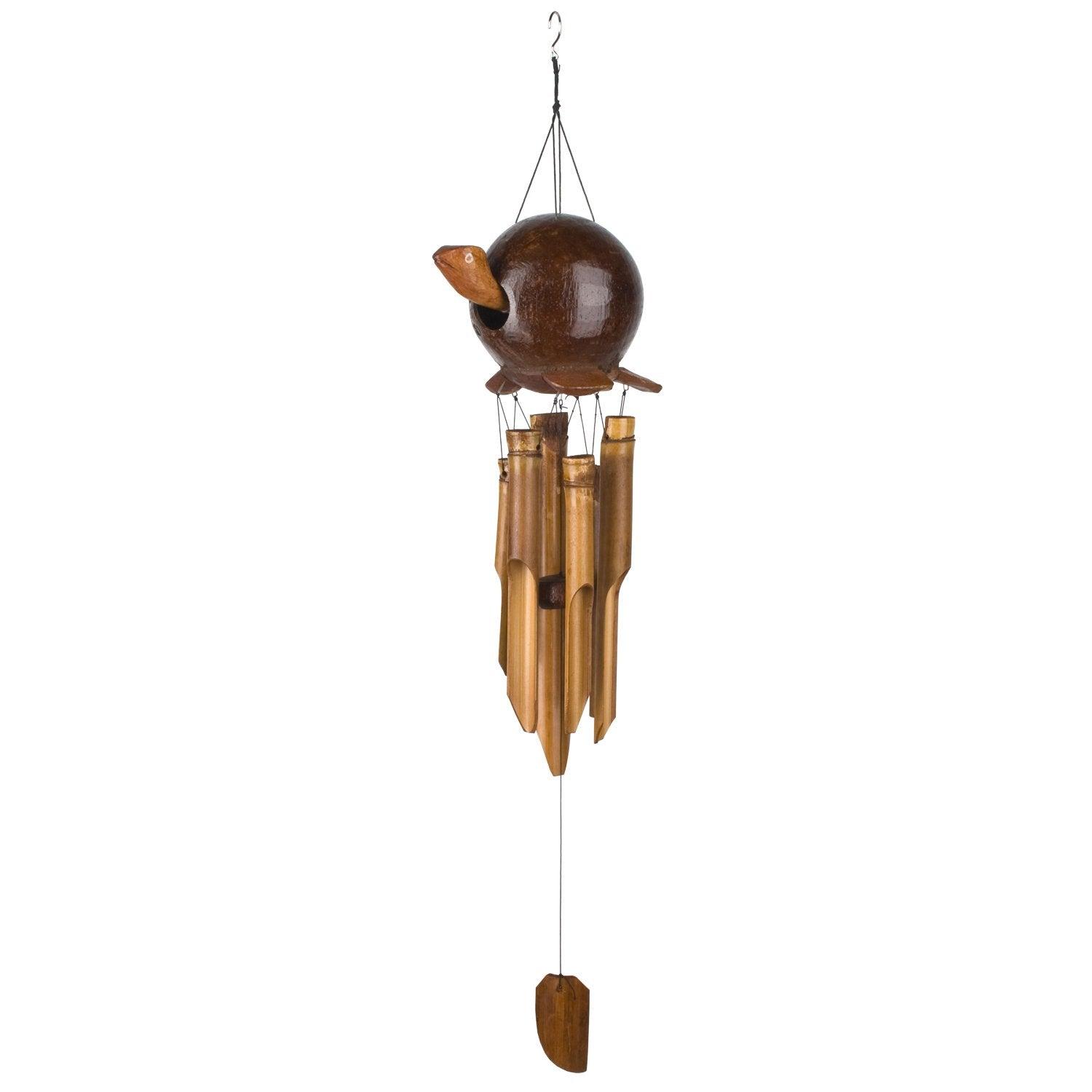 Woodstock Windchimes Animal Chimes Gertyl Turtle Gooney, Wind Chimes For Outside, Wind Chimes For Garden, Patio, and Outdoor Decor, 34"L