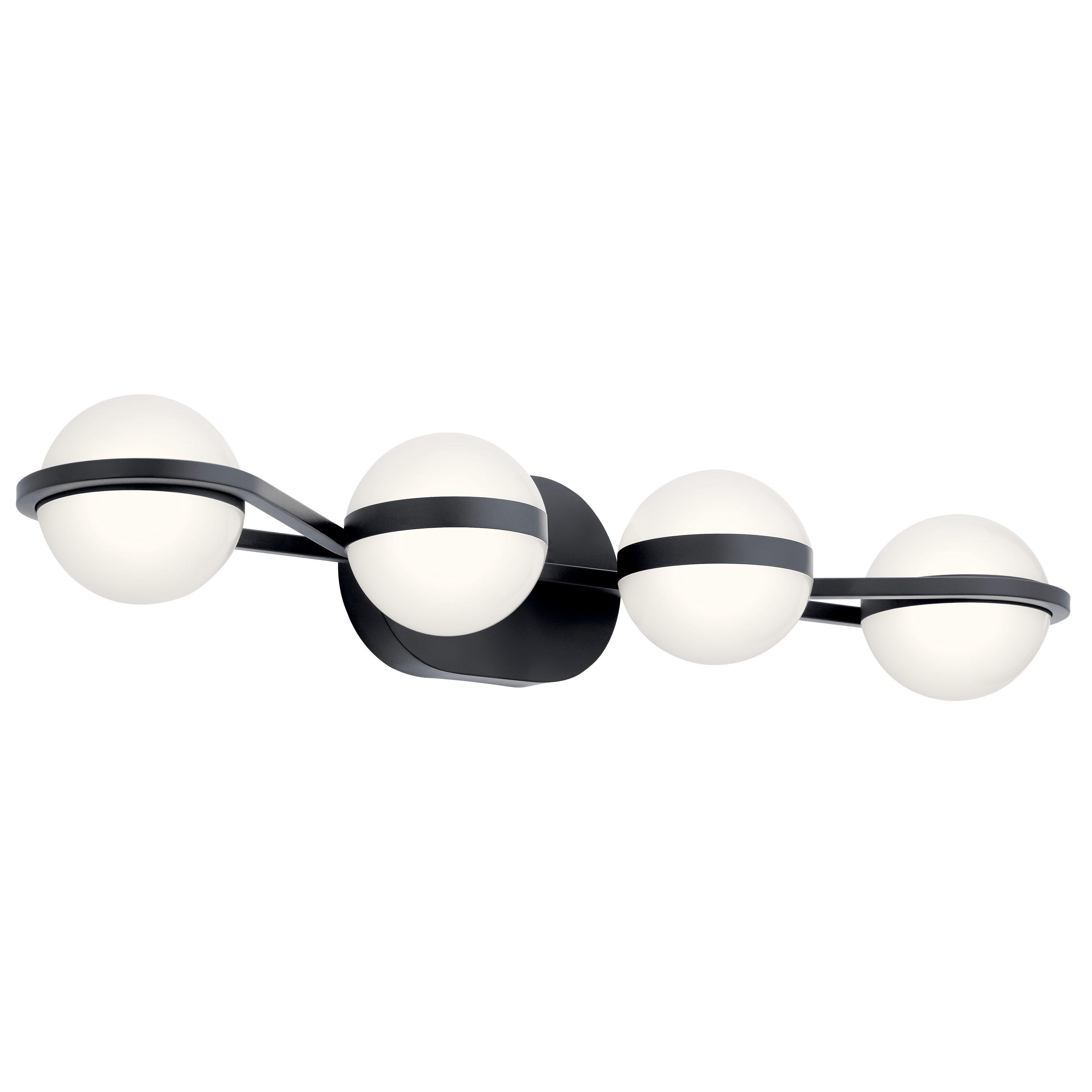 30 Inch 40W 4 Led Bath Vanity-Matte Black Finish Elan Lighting 85093Mbk