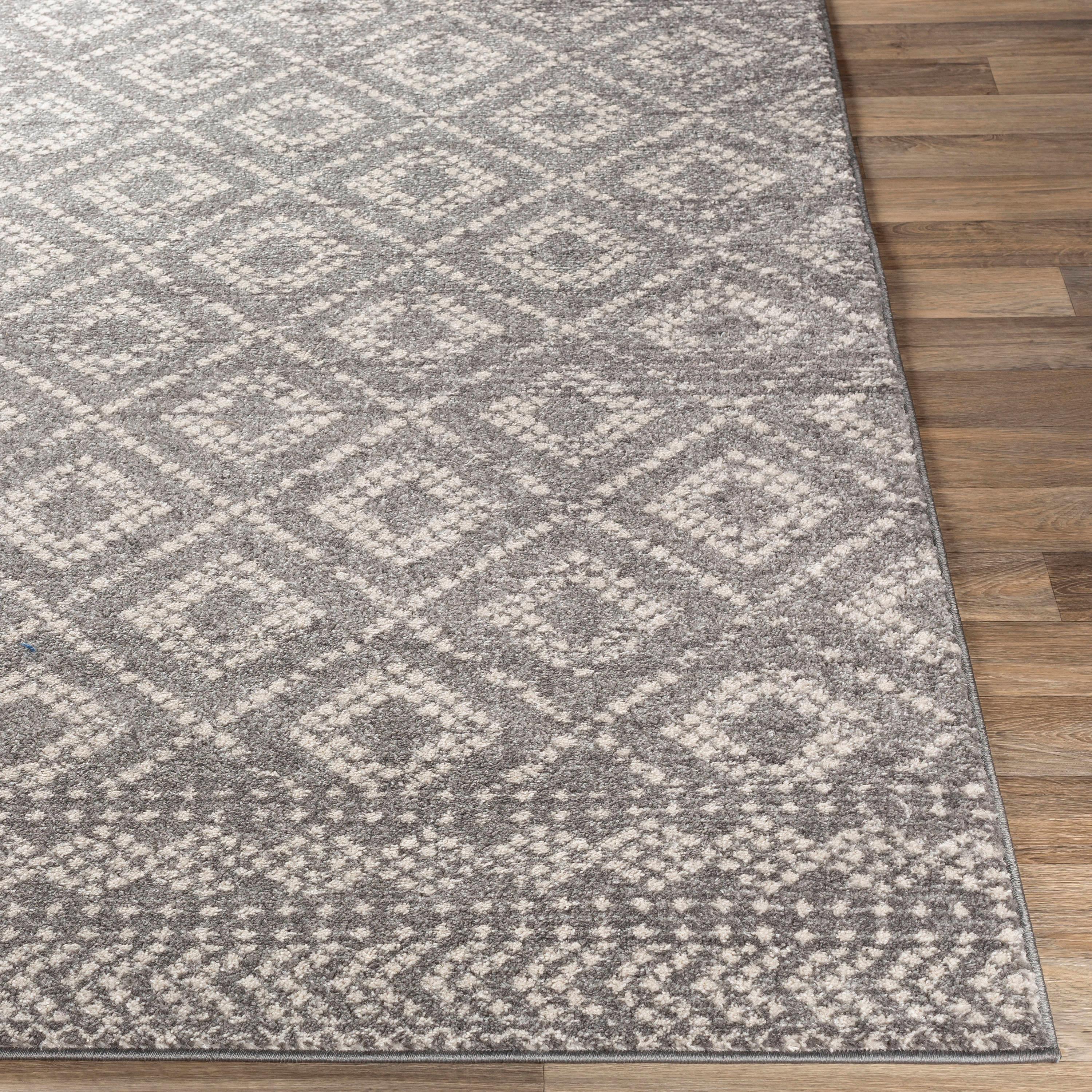 Livabliss Sunderland Trellis Indoor Area Rug, Medium Gray ,7.83' x 10.25'