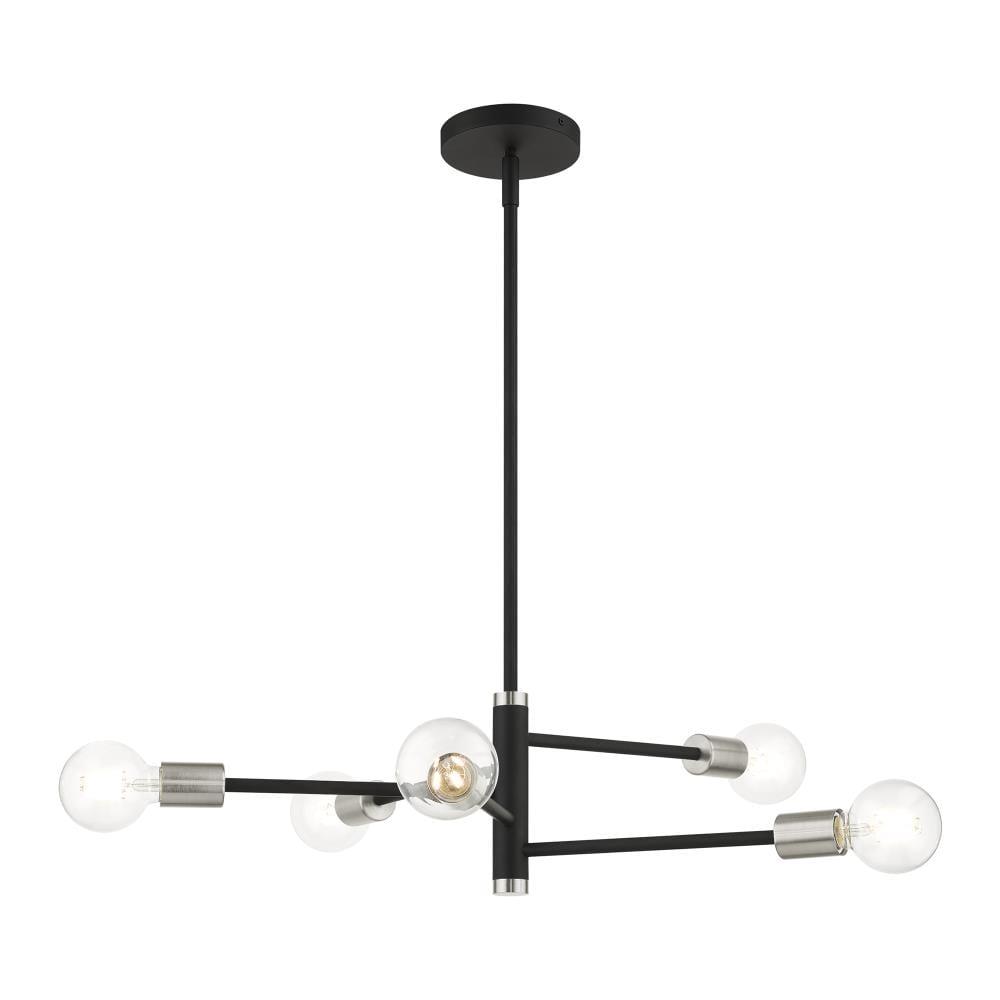 Livex Lighting Bannister 5 - Light Chandelier in  Black