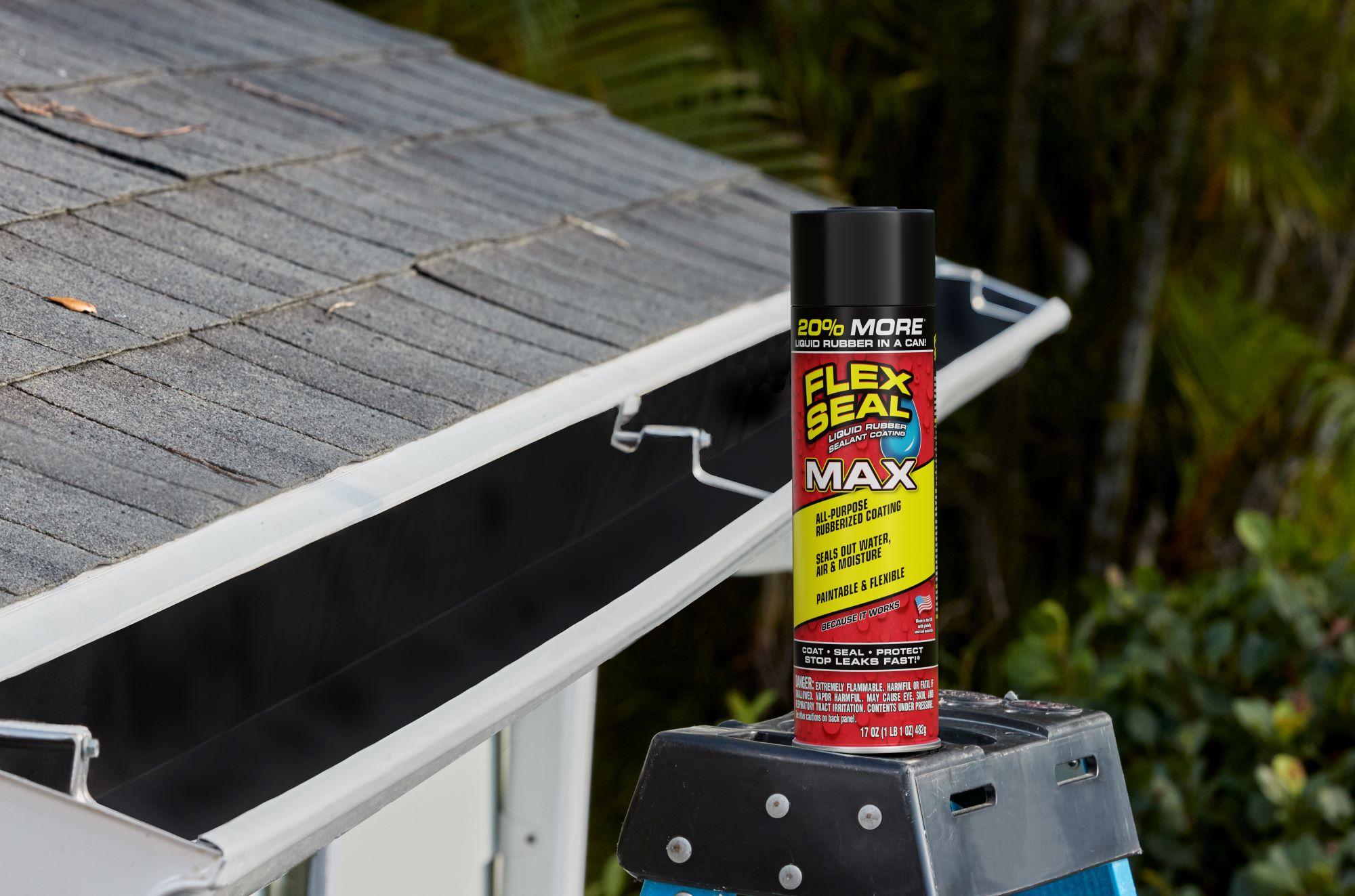 Flex Seal MAX Aerosol Liquid Rubber Sealant Coating, 17 oz, Black
