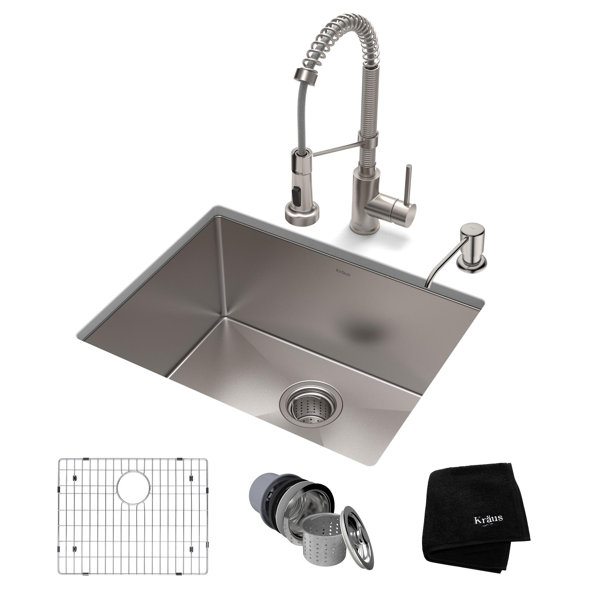 Standart PRO™ 23" L x 18" W Undermount Kitchen Sink with Faucet