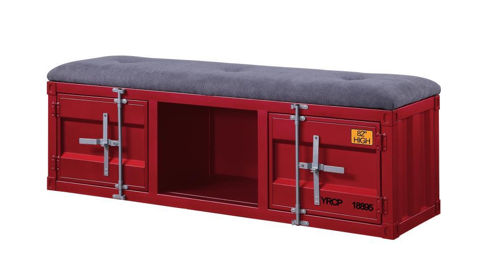 Acme Cargo Fabric Upholstered Storage Bench