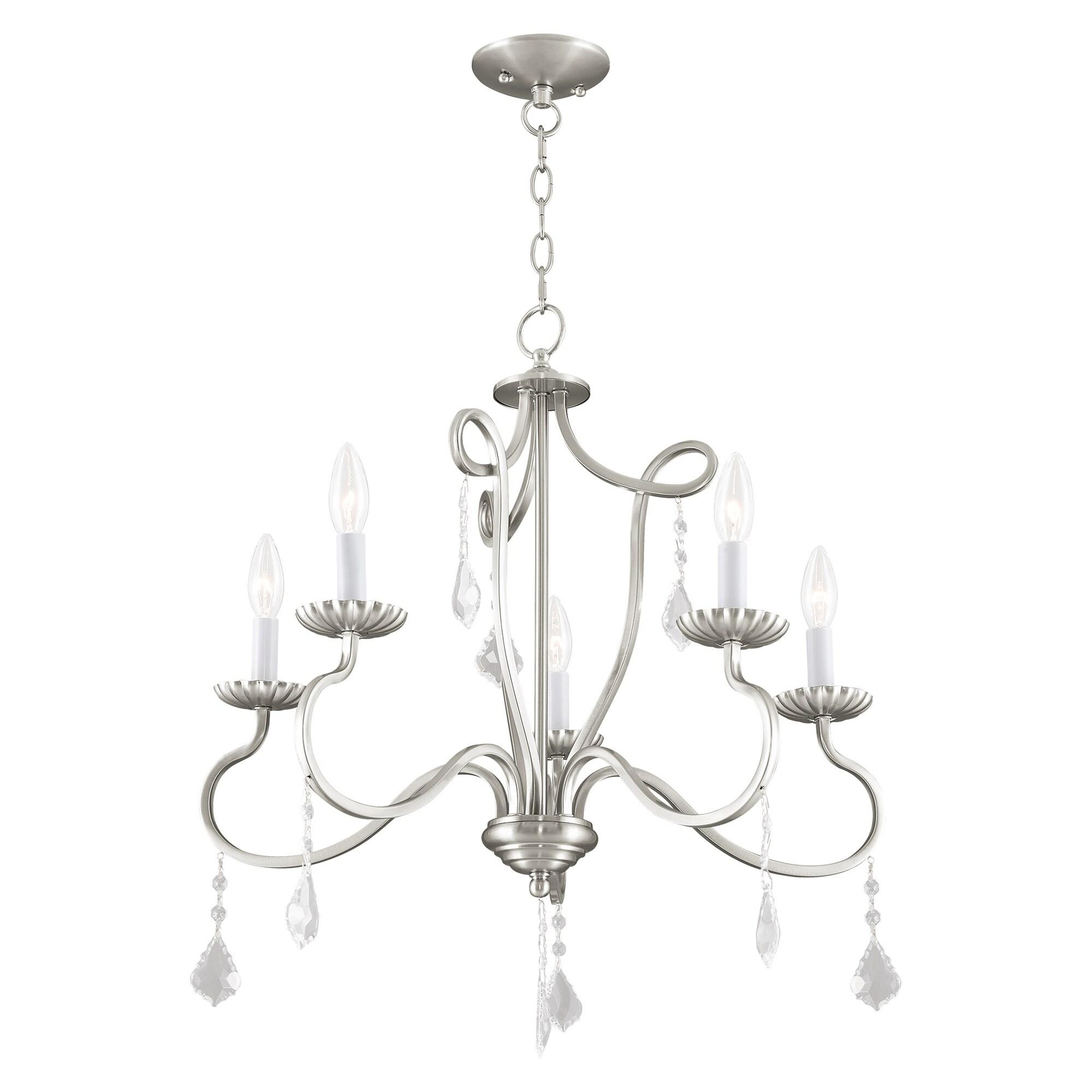 Livex Lighting Callisto 5 - Light Chandelier in  Brushed Nickel