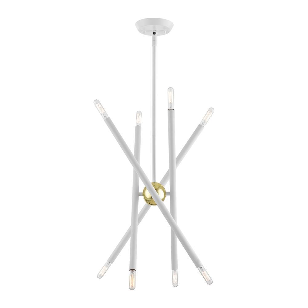 Livex Lighting Soho 8 - Light Chandelier in  White