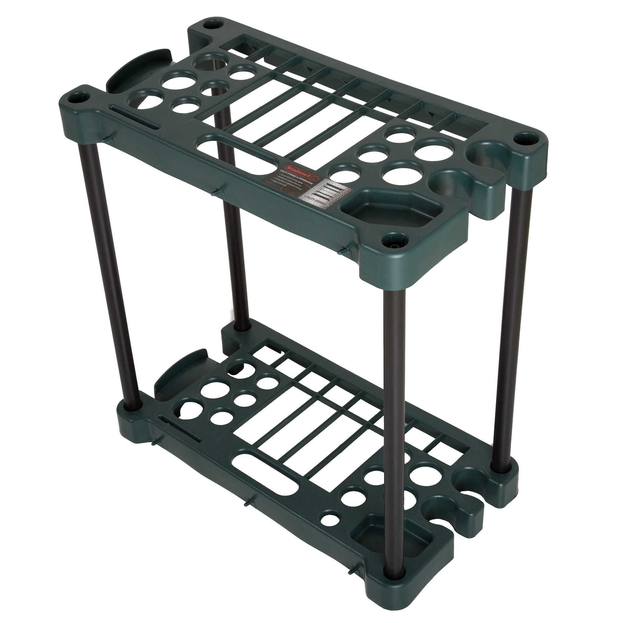 Fleming Supply Compact Utility Garden Tool Storage Rack – 23" x 12.5" x 24"