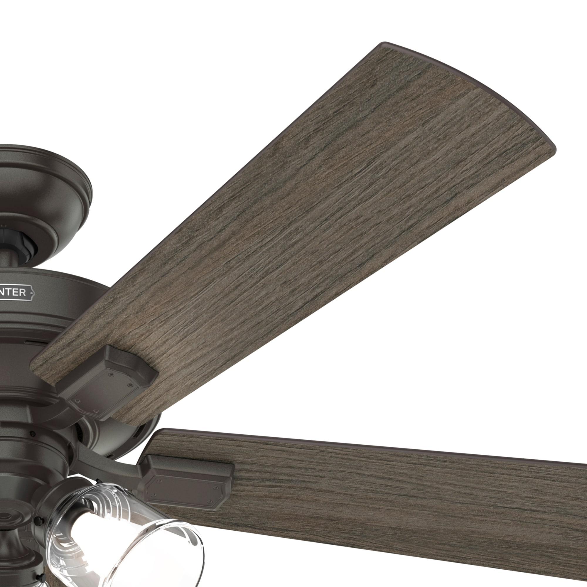 Crestfield 52" 5 - Blade Standard Ceiling Fan with Lights and Remote