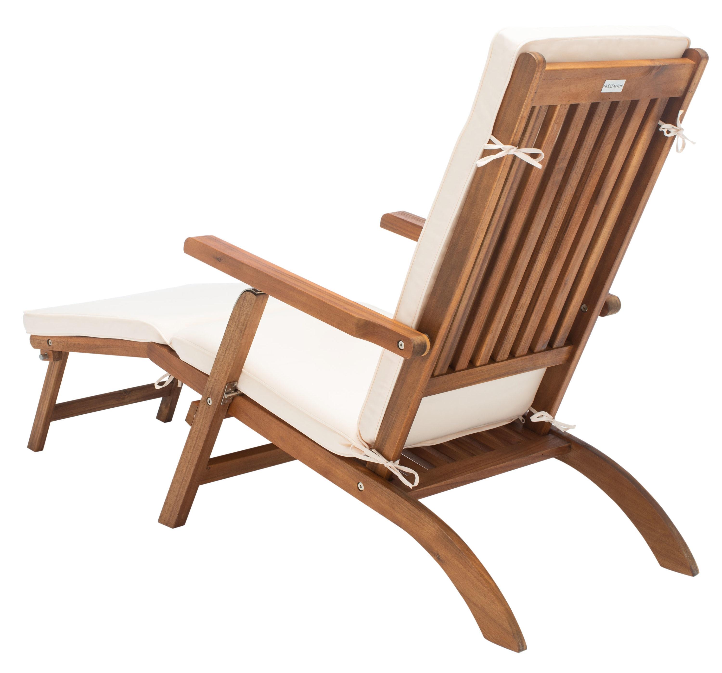Palmdale Lounge Chair - Outdoor - PAT7015 - Natural/Beige -Safavieh