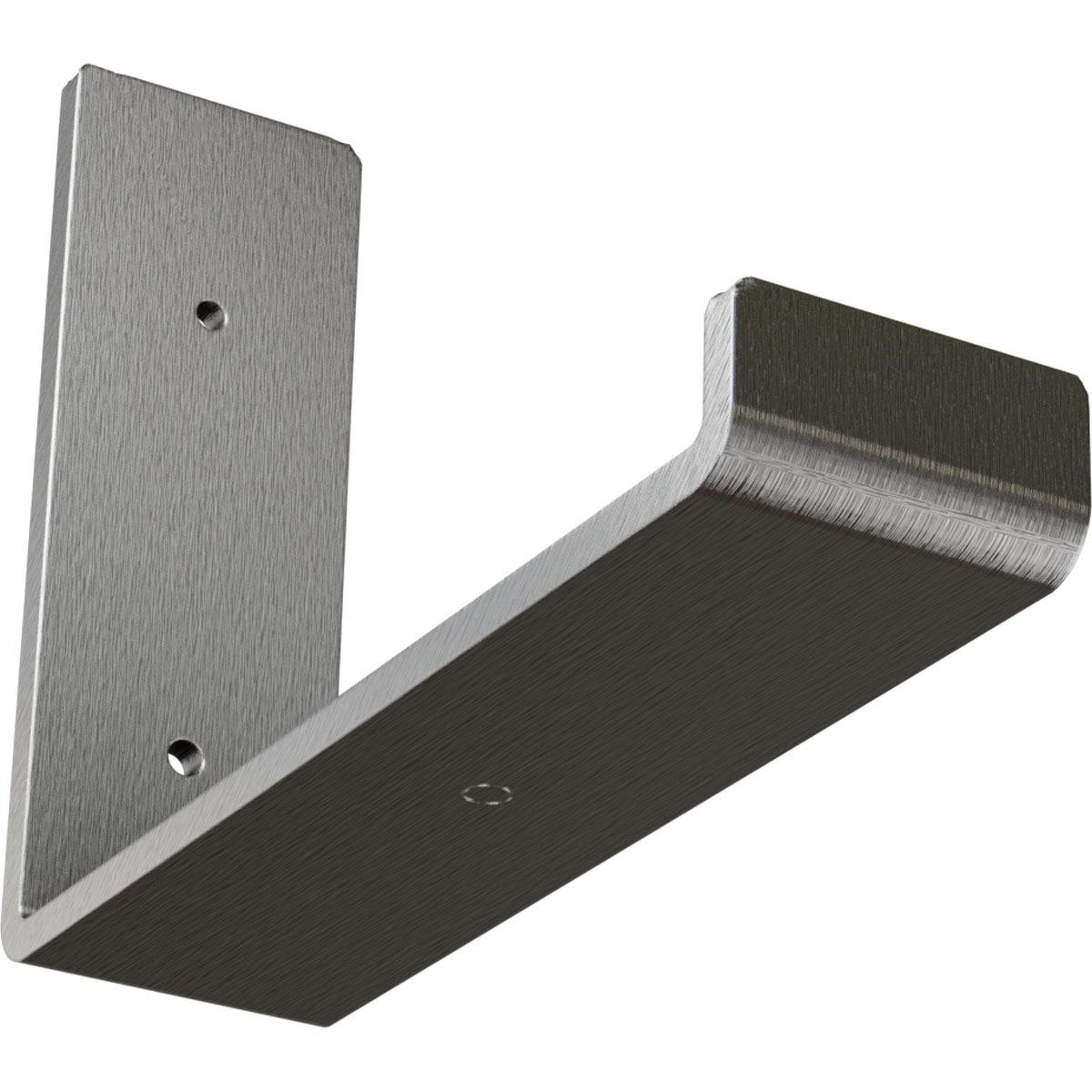 Ekena Millwork 2"W x 8"D x 6"H Steel Hanging Shelf Bracket, Stainless Steel