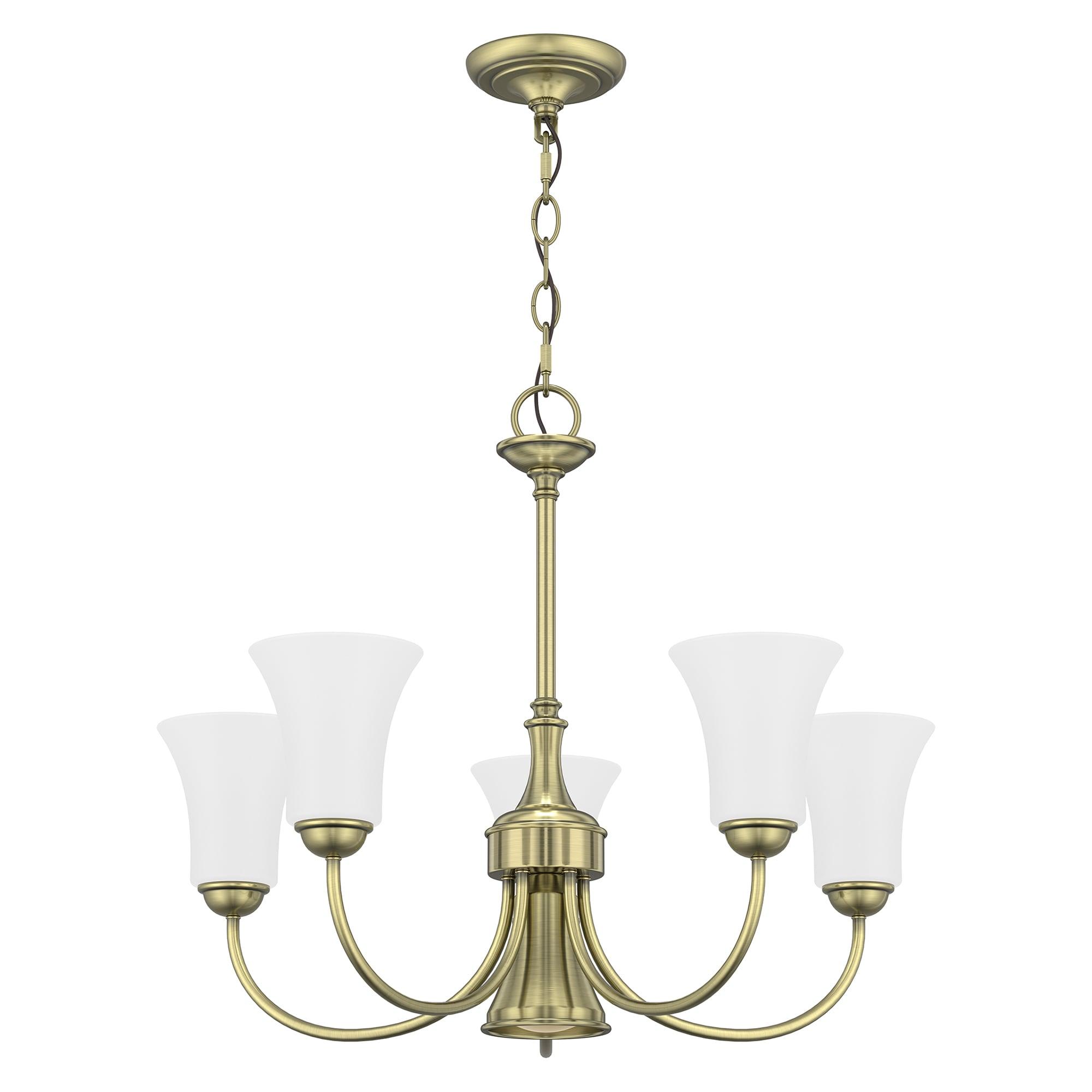 Traditional Five Light Chandelier-Antique Brass Finish Bailey Street Home 218-Bel-2255990