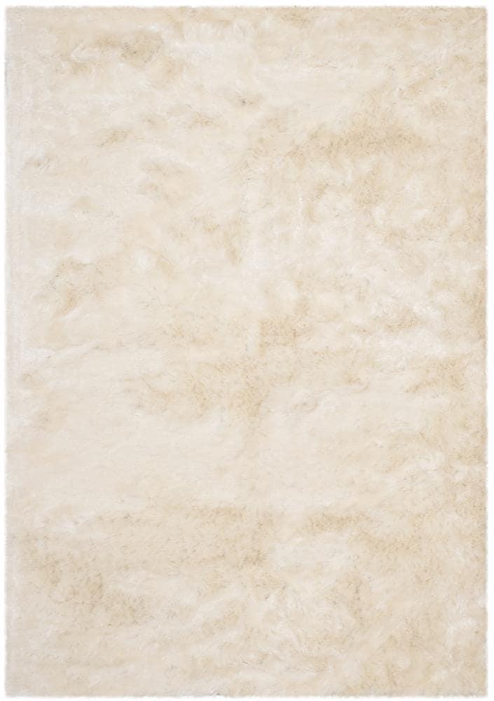 Paris Shag SG511 Hand Tufted Indoor Area Rug - Ivory - 8'x10' - Safavieh