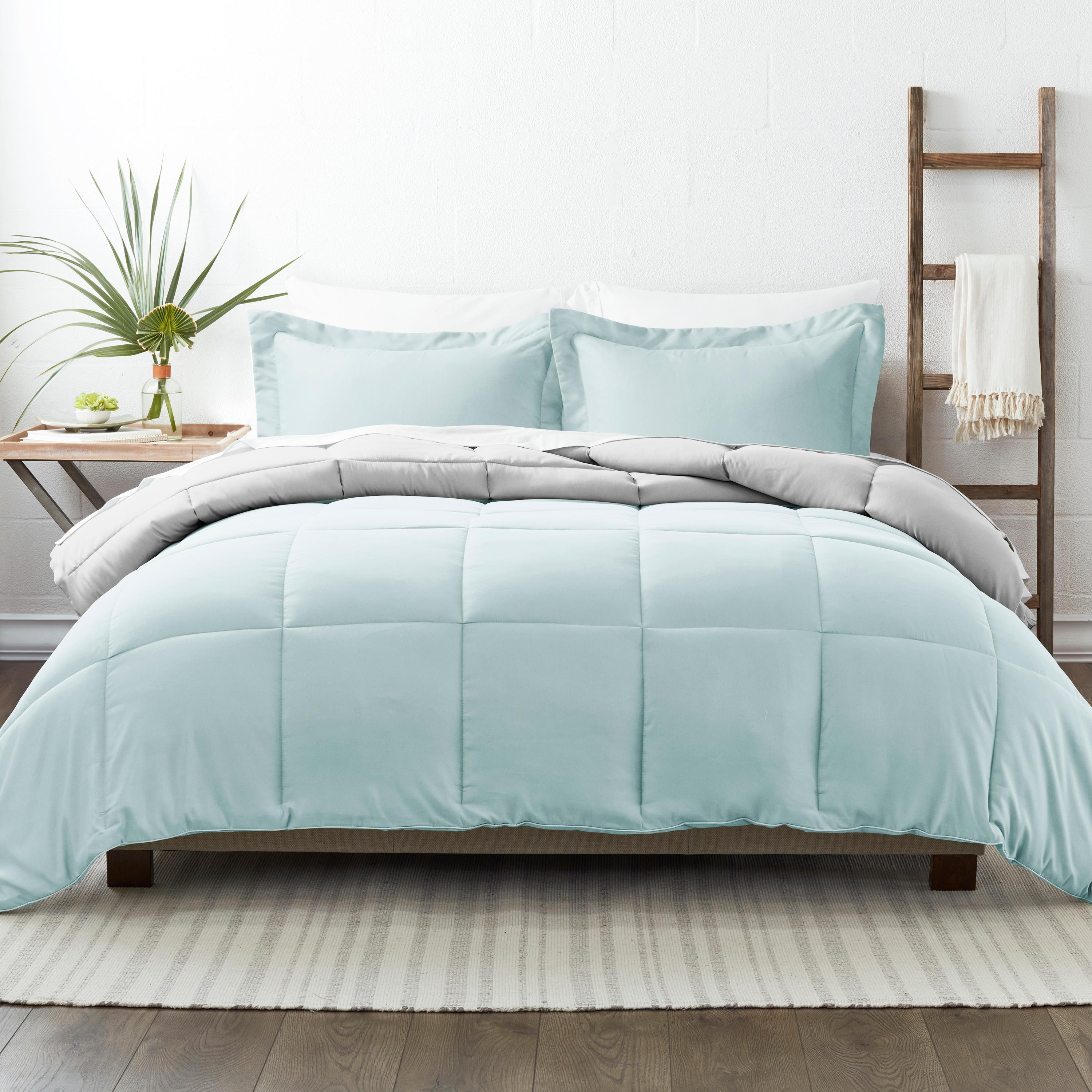 Reversible Down-Alternative Comforter Bedding Set