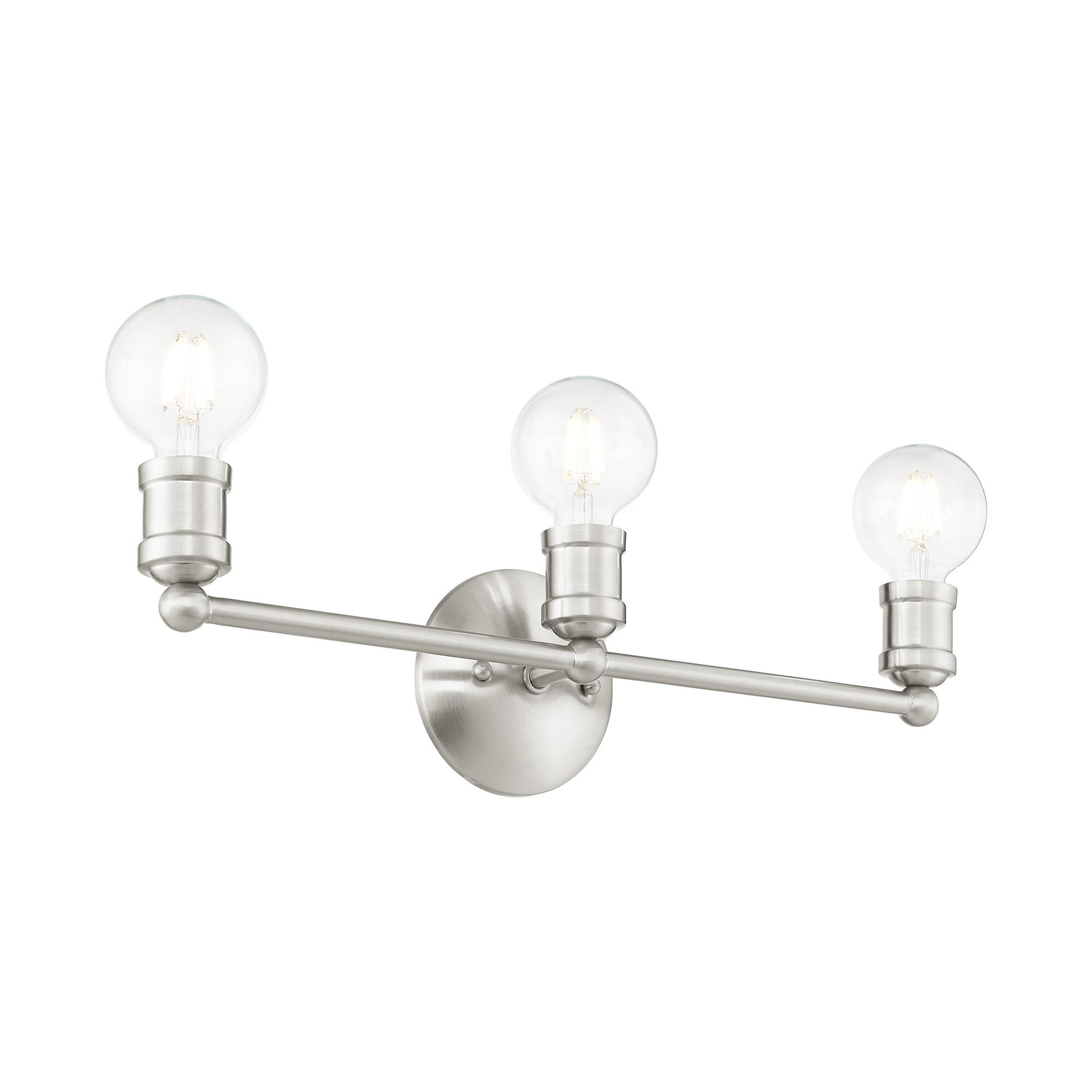 Livex Lighting Lansdale 3 - Light Vanity in  Brushed Nickel