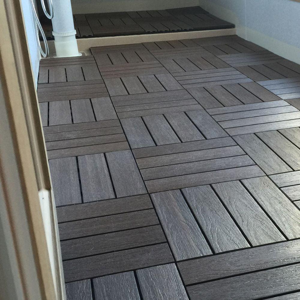 12" x 1" Composite Interlocking Deck Side Trim