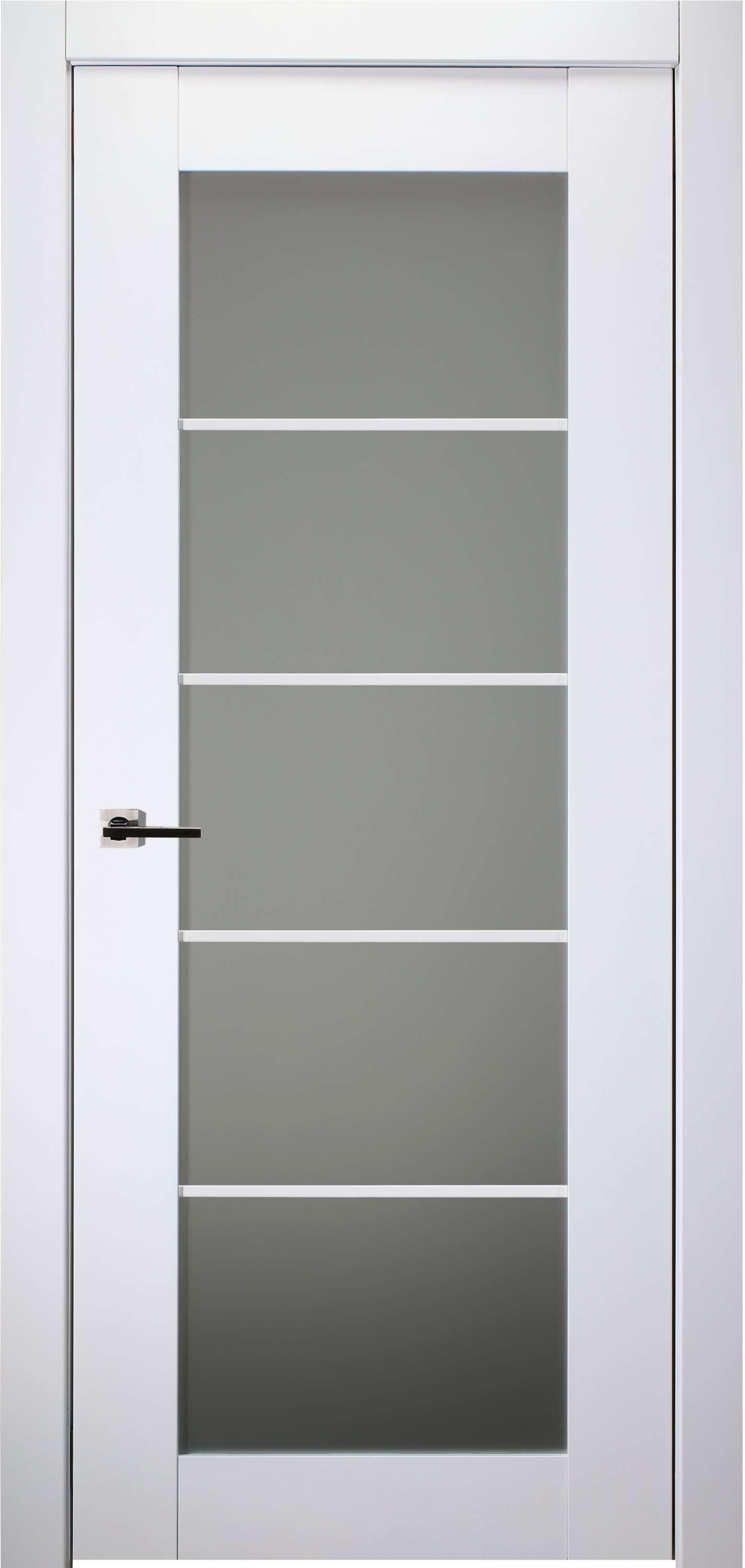 Smart Pro 5 Lite Paneled Manufactured Wood and Glass Prefinished Standard Door SLab